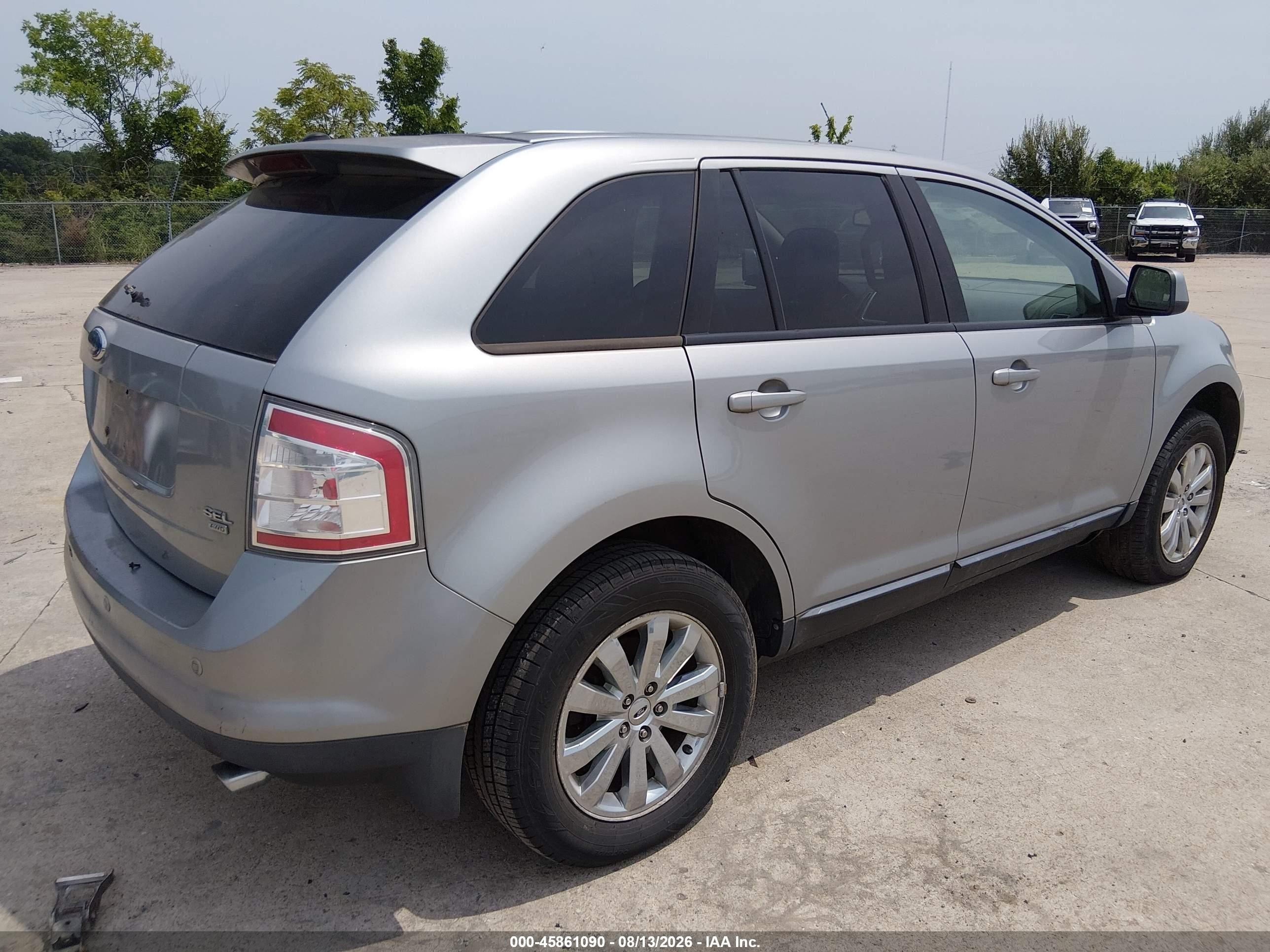 2007 Ford Edge Sel Plus Silver vin: 2FMDK49C77BB30362
