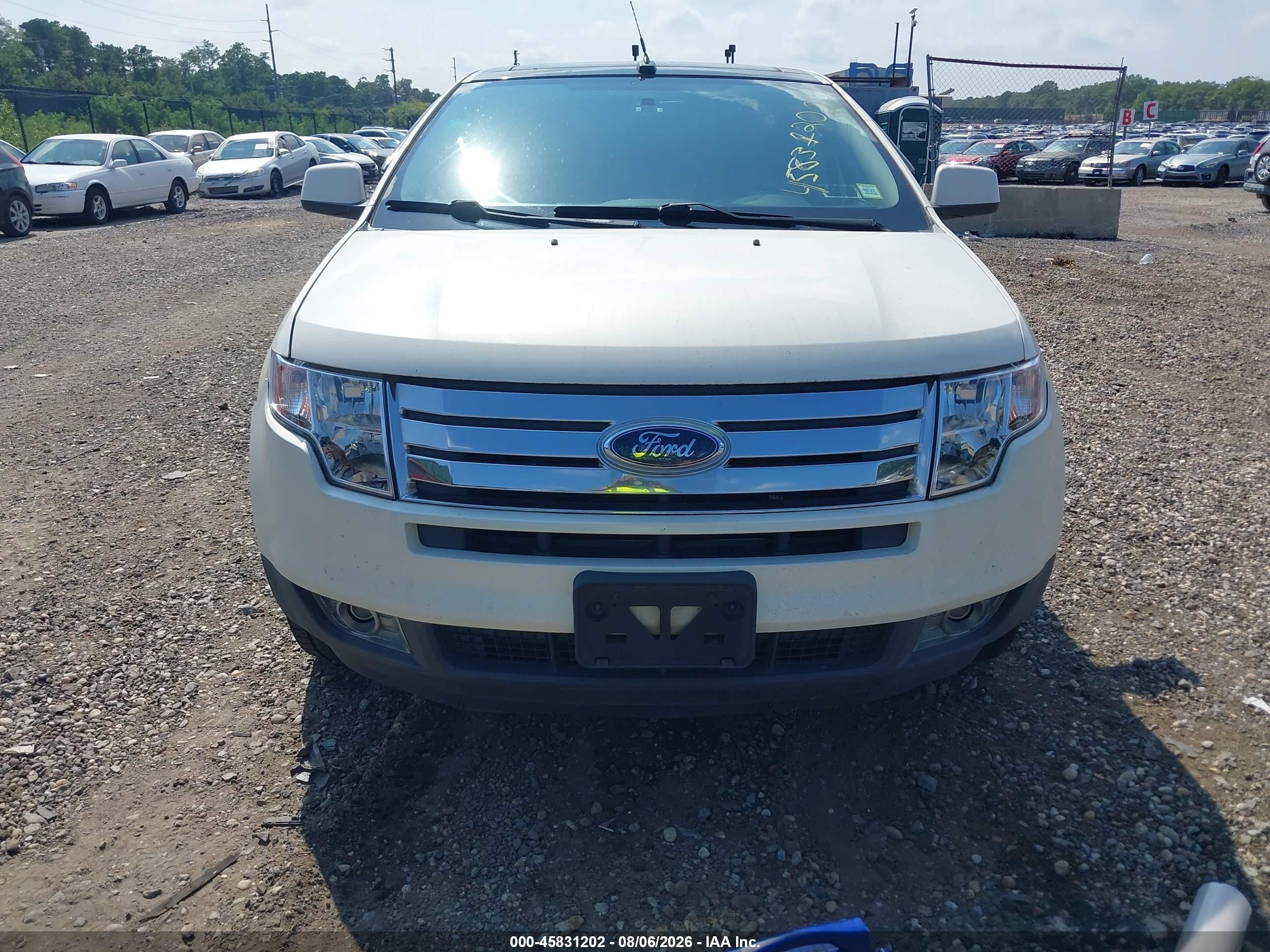 2008 Ford Edge Limited White vin: 2FMDK49C78BA05900
