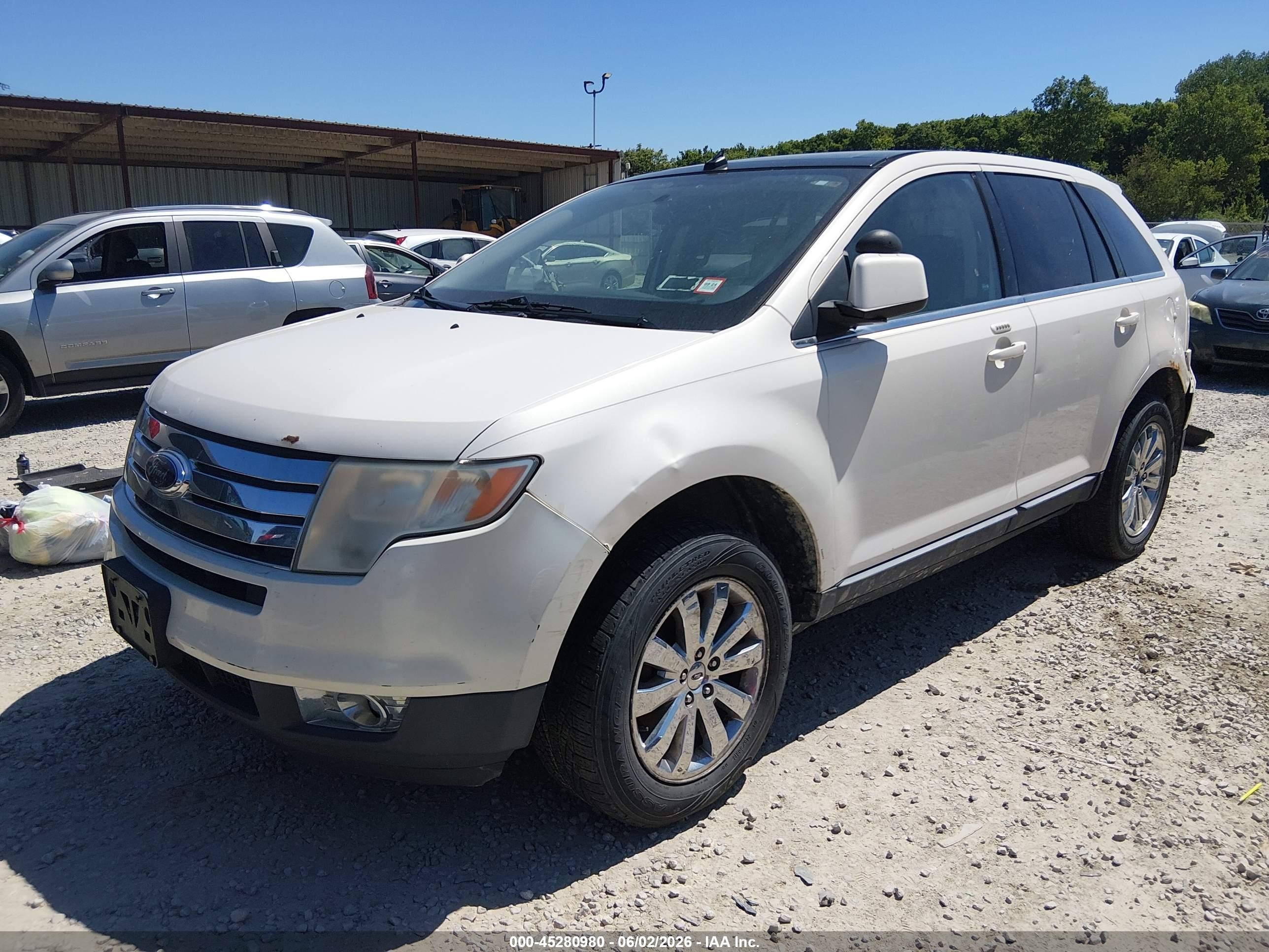 2008 Ford Edge Limited White vin: 2FMDK49C78BA57866
