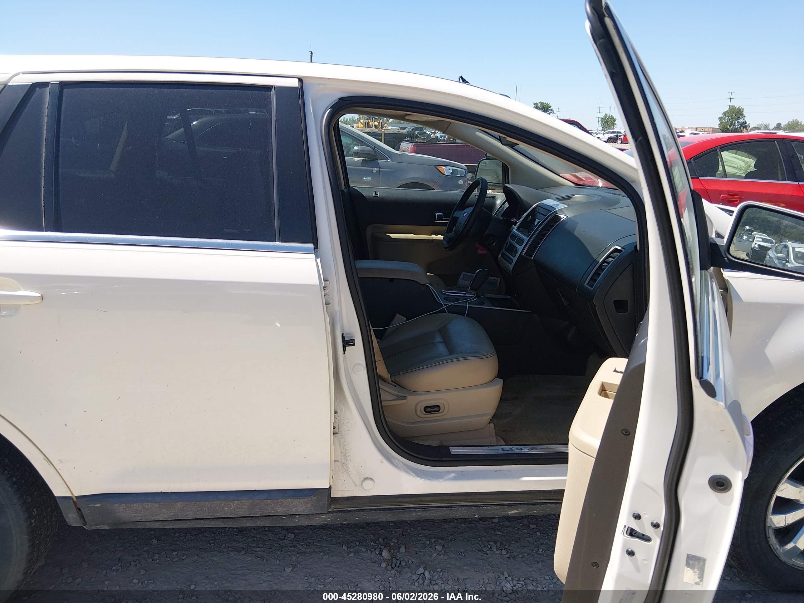 2008 Ford Edge Limited White vin: 2FMDK49C78BA57866