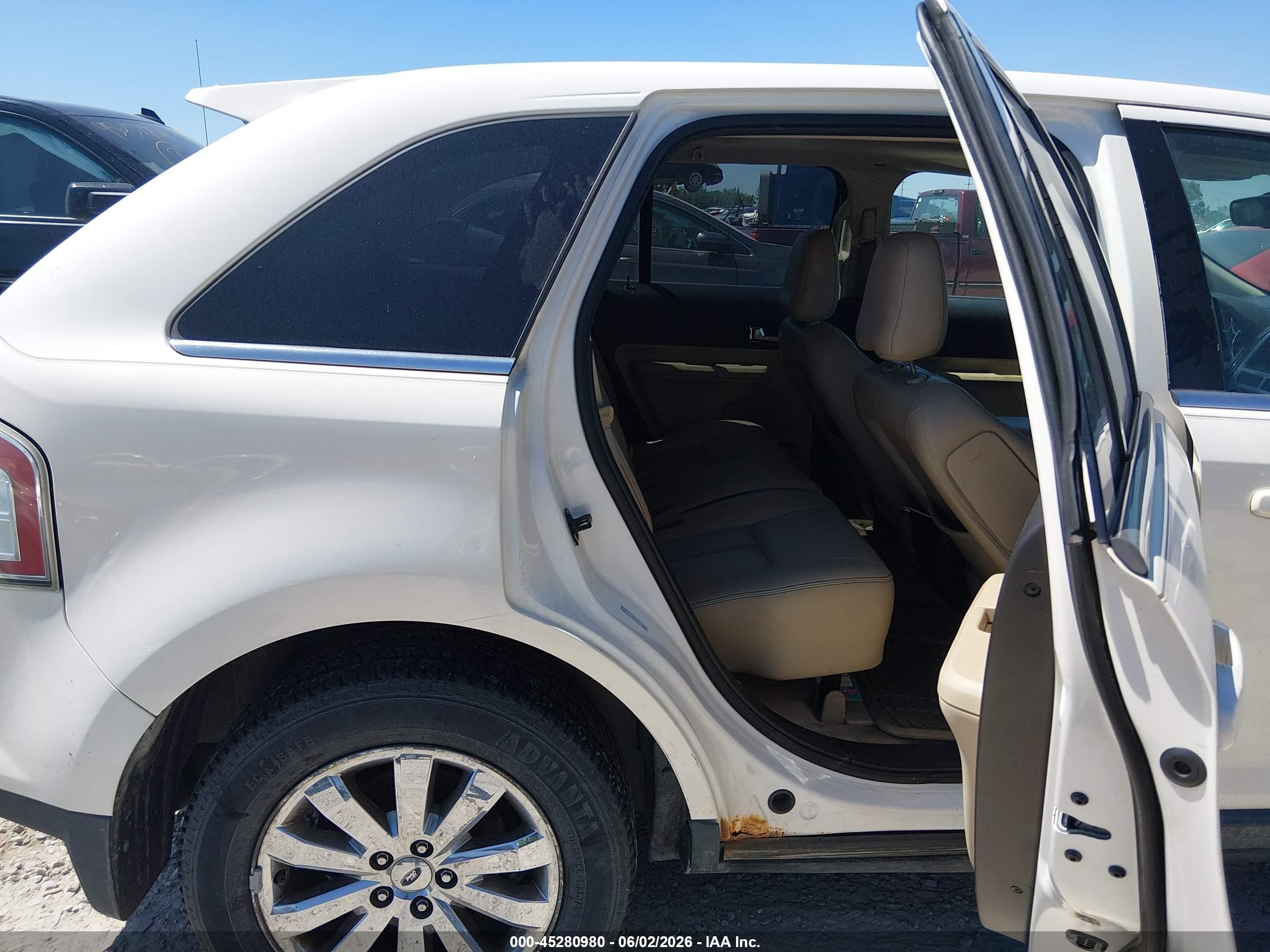 2008 Ford Edge Limited White vin: 2FMDK49C78BA57866