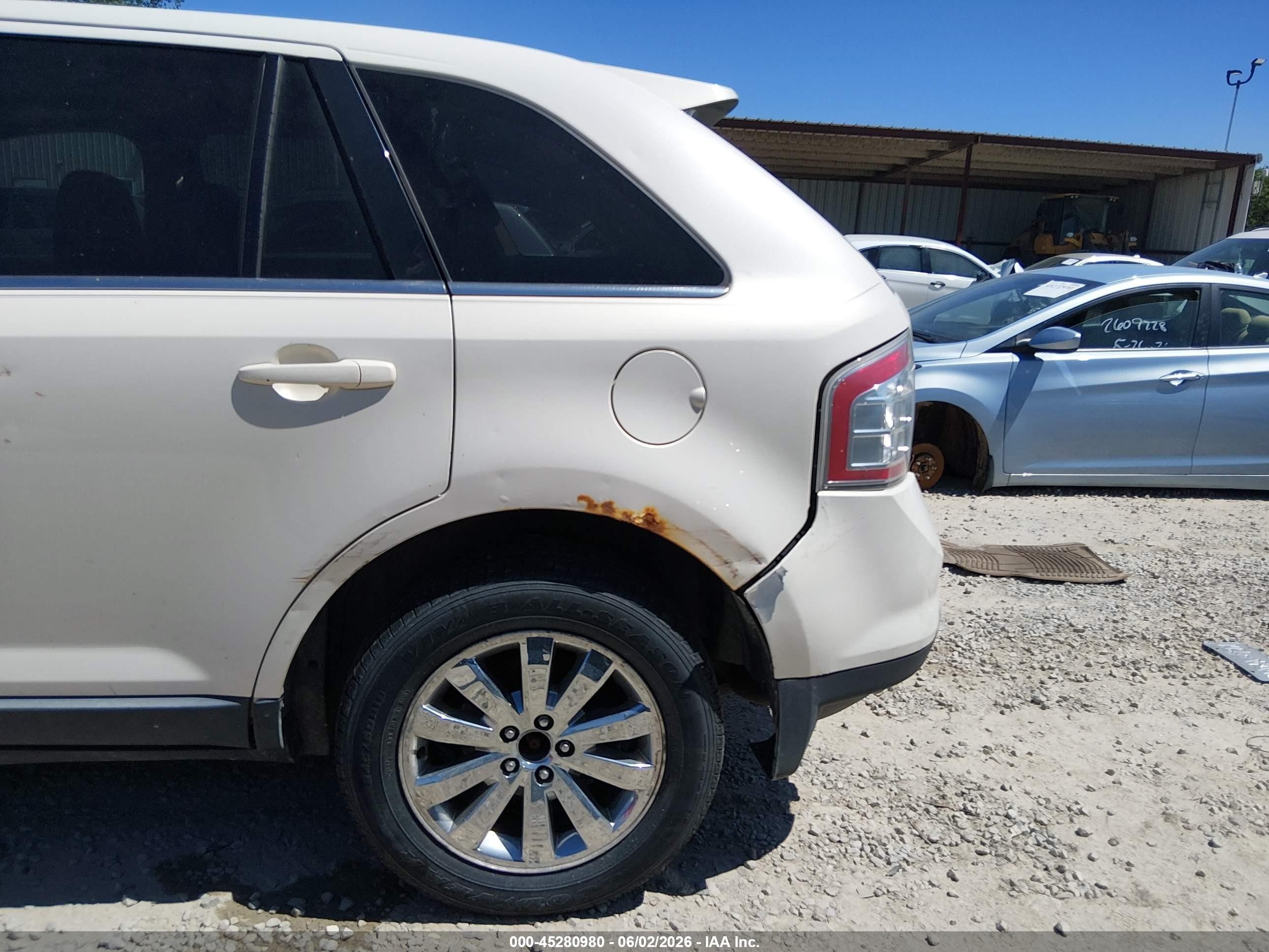2008 Ford Edge Limited White vin: 2FMDK49C78BA57866