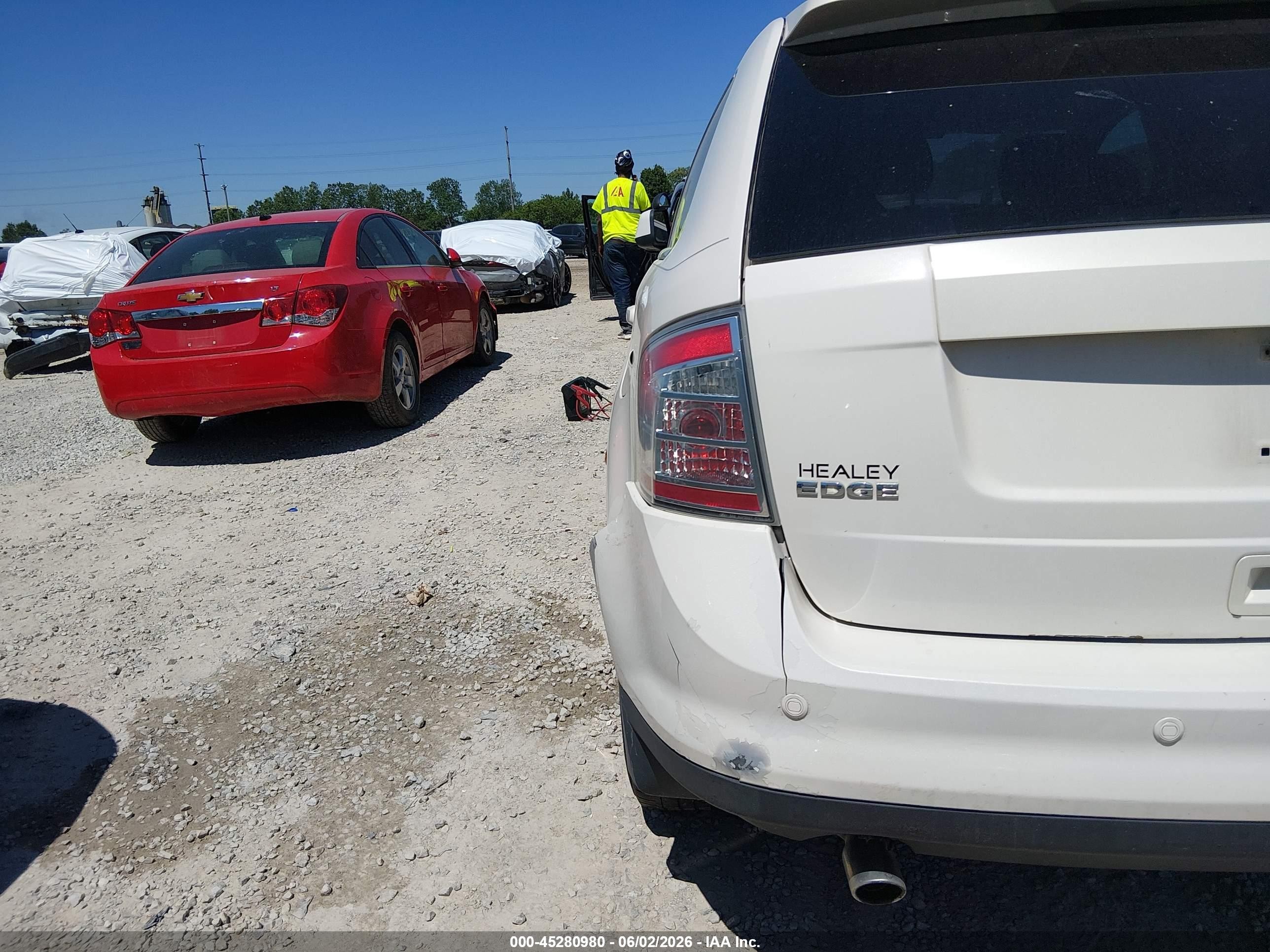 2008 Ford Edge Limited White vin: 2FMDK49C78BA57866