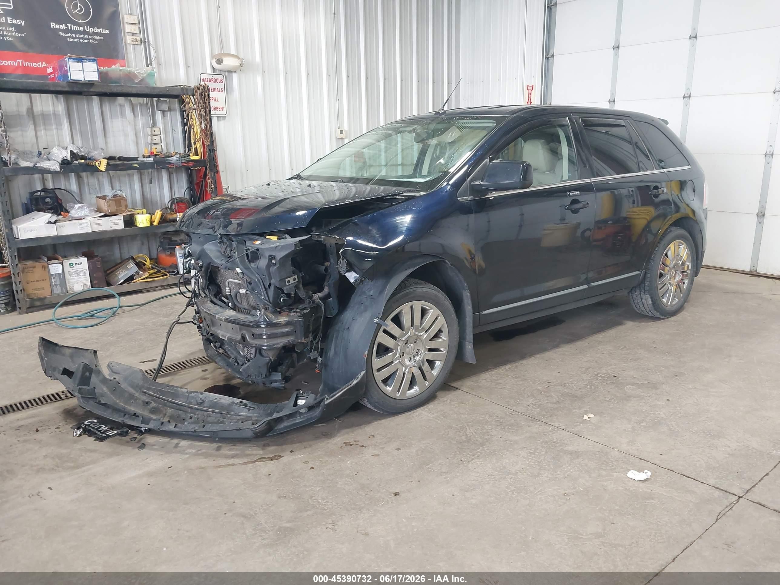 2008 Ford Edge Limited Blue vin: 2FMDK49C78BA68141