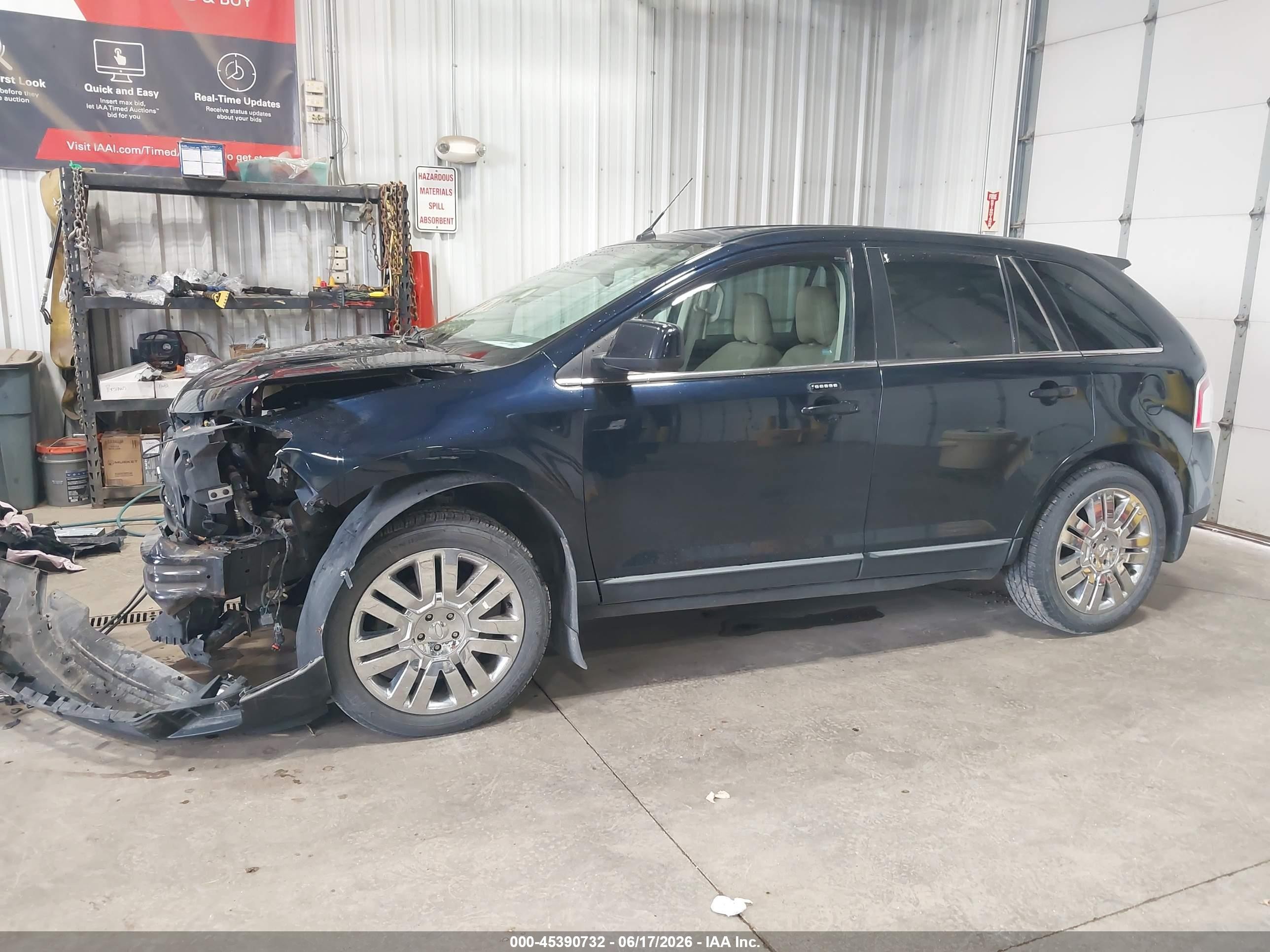 2008 Ford Edge Limited Blue vin: 2FMDK49C78BA68141