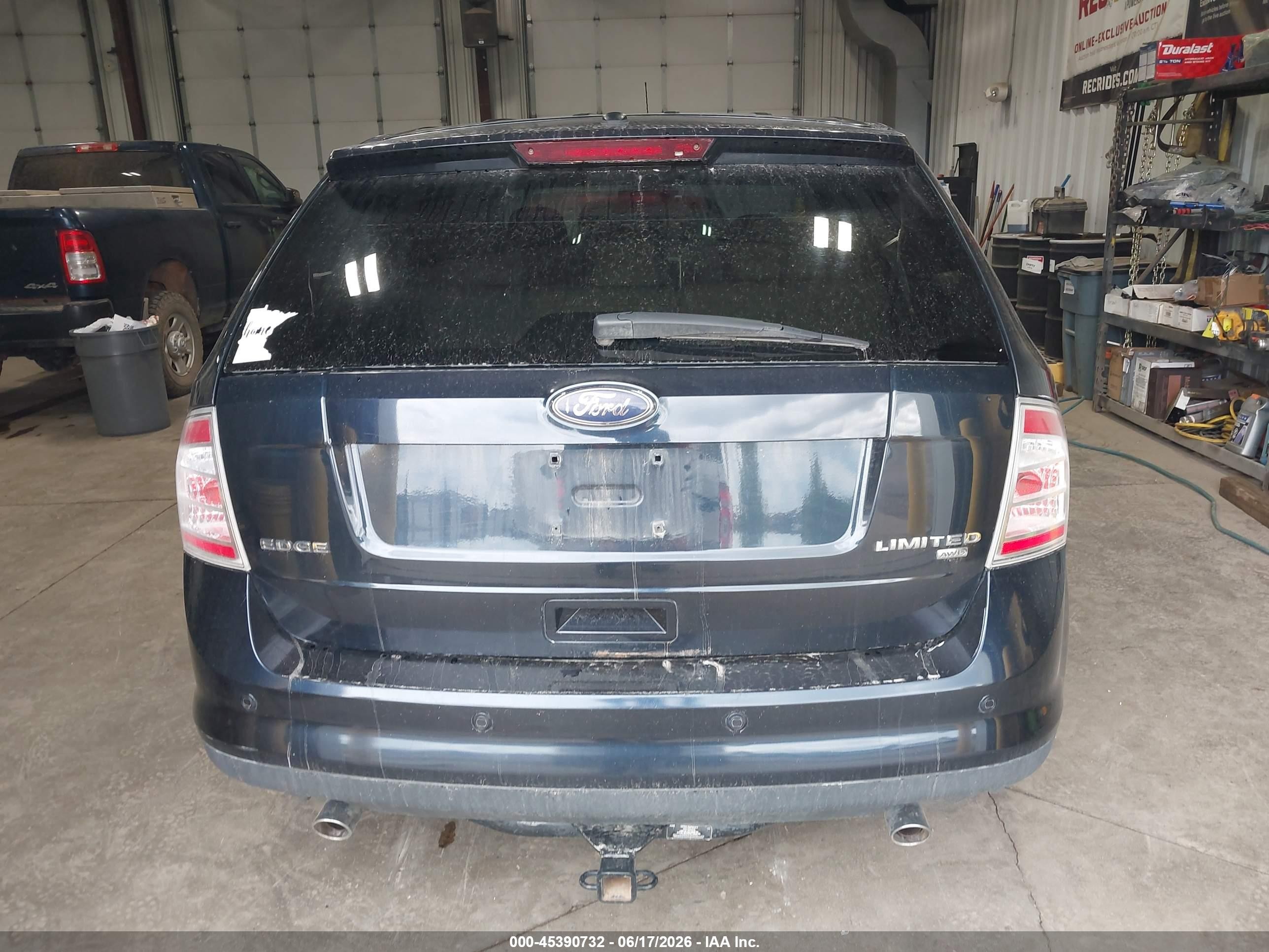2008 Ford Edge Limited Blue vin: 2FMDK49C78BA68141