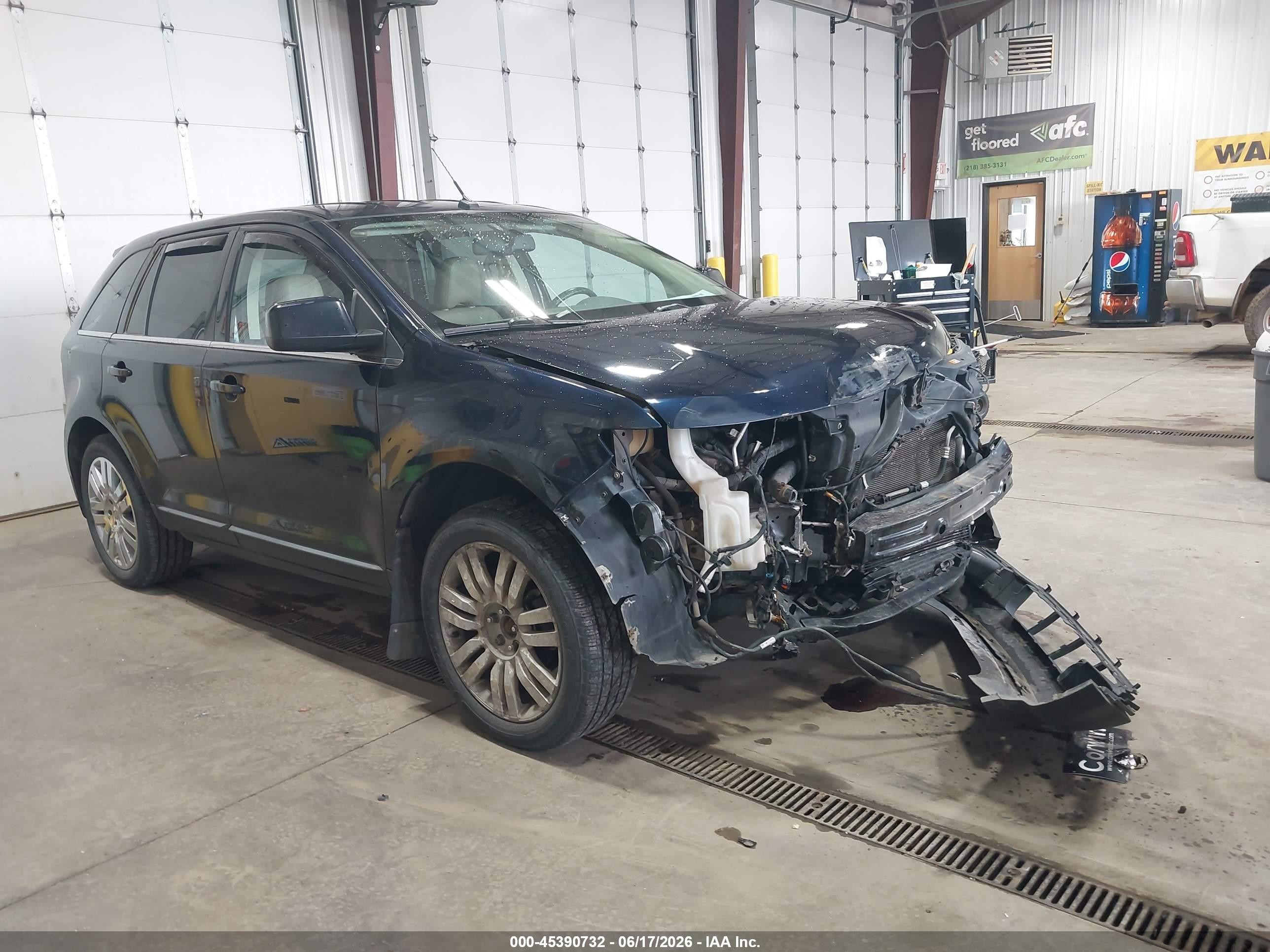 2008 Ford Edge Limited Blue vin: 2FMDK49C78BA68141