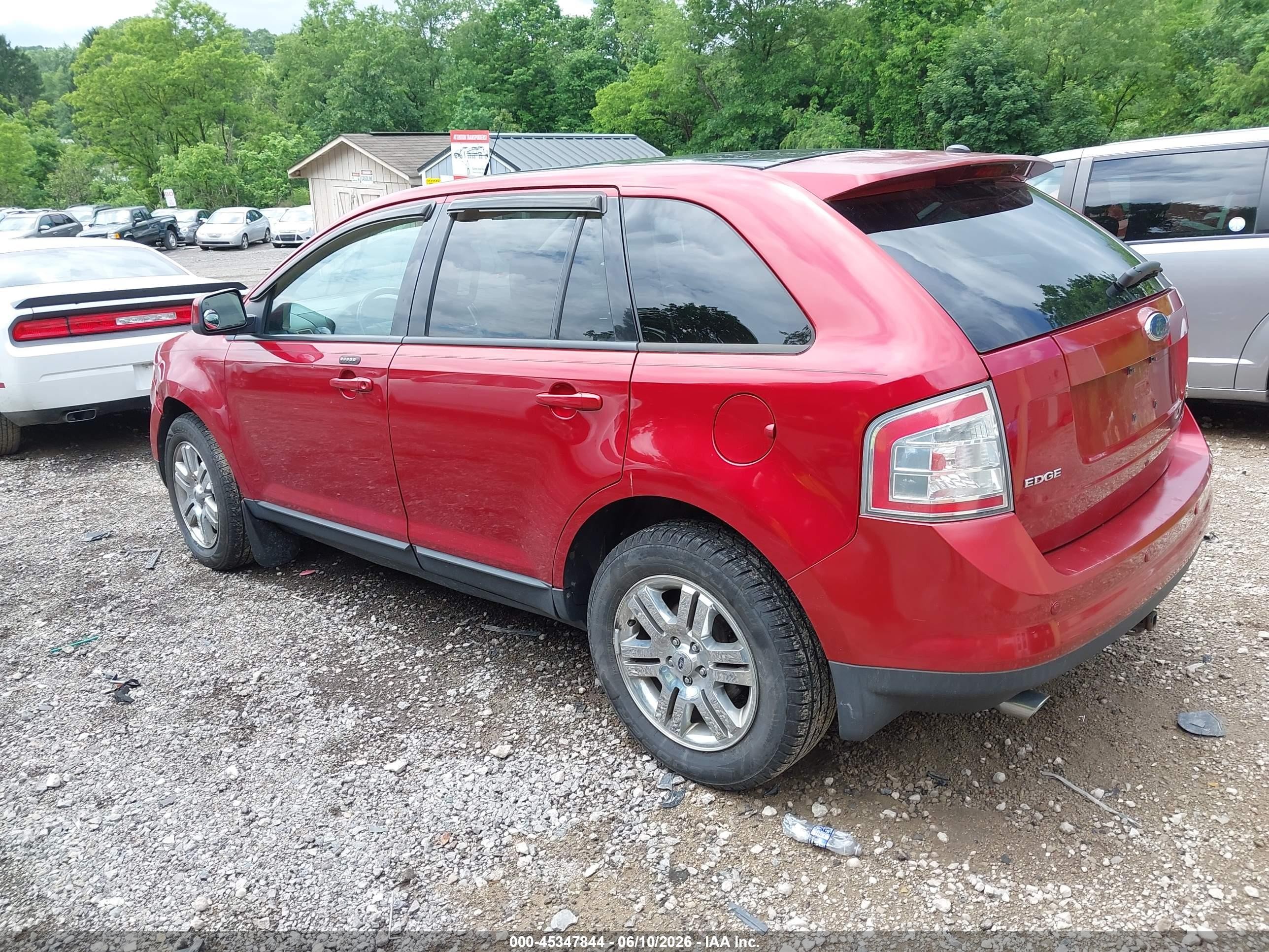 2007 Ford Edge Sel Plus Red vin: 2FMDK49C87BA59723
