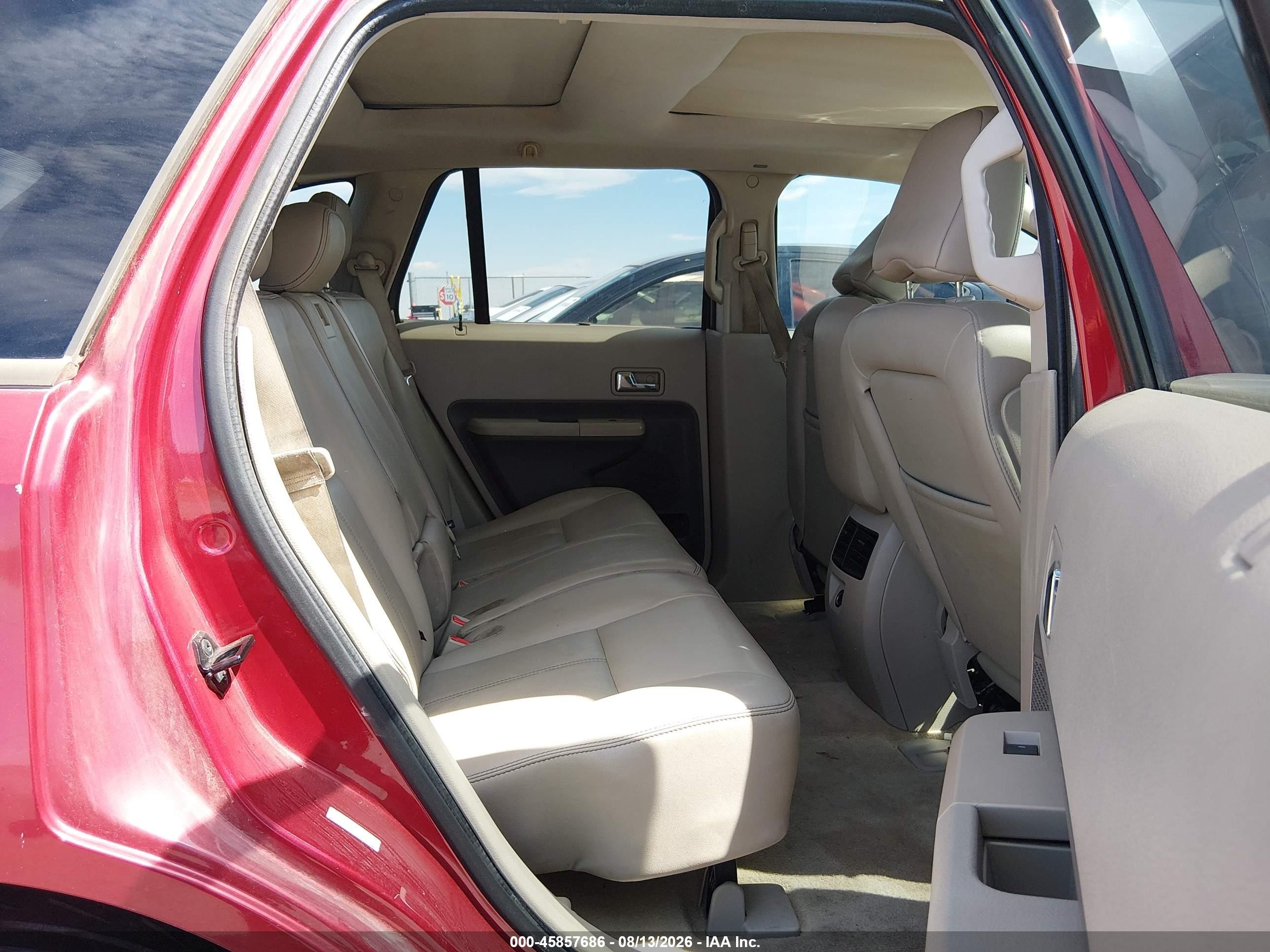 2007 Ford Edge Sel Plus Red vin: 2FMDK49C87BA79793