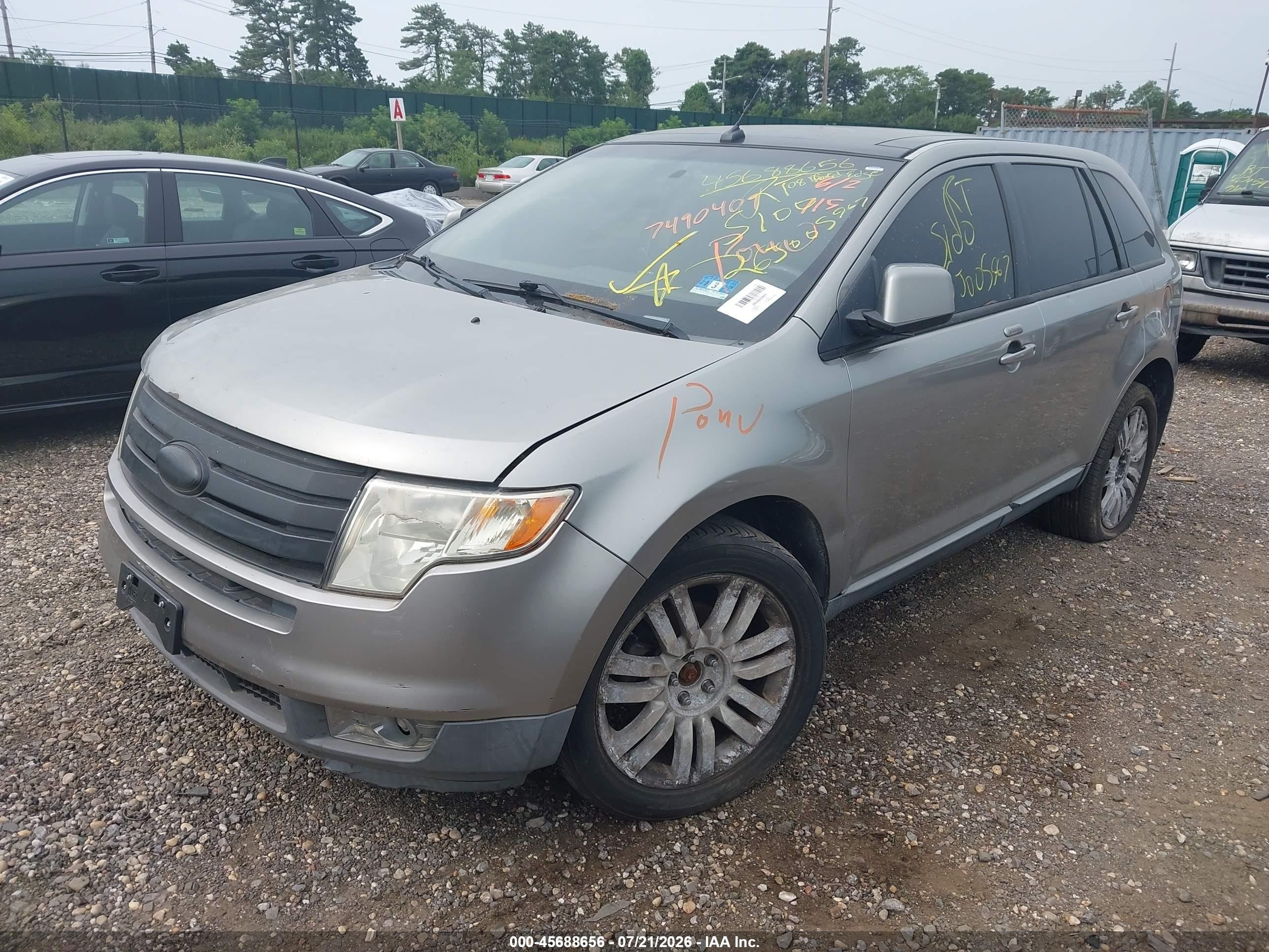 2008 Ford Edge Limited Gray vin: 2FMDK49C88BA36296