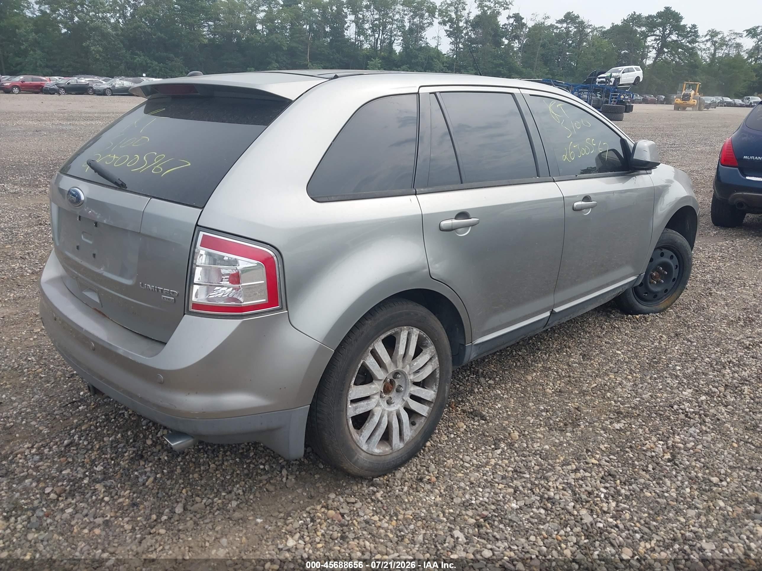 2008 Ford Edge Limited Gray vin: 2FMDK49C88BA36296
