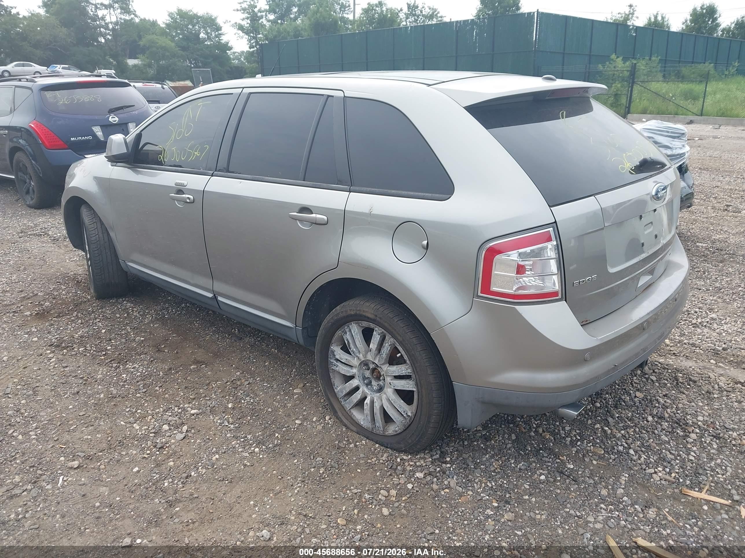 2008 Ford Edge Limited Gray vin: 2FMDK49C88BA36296
