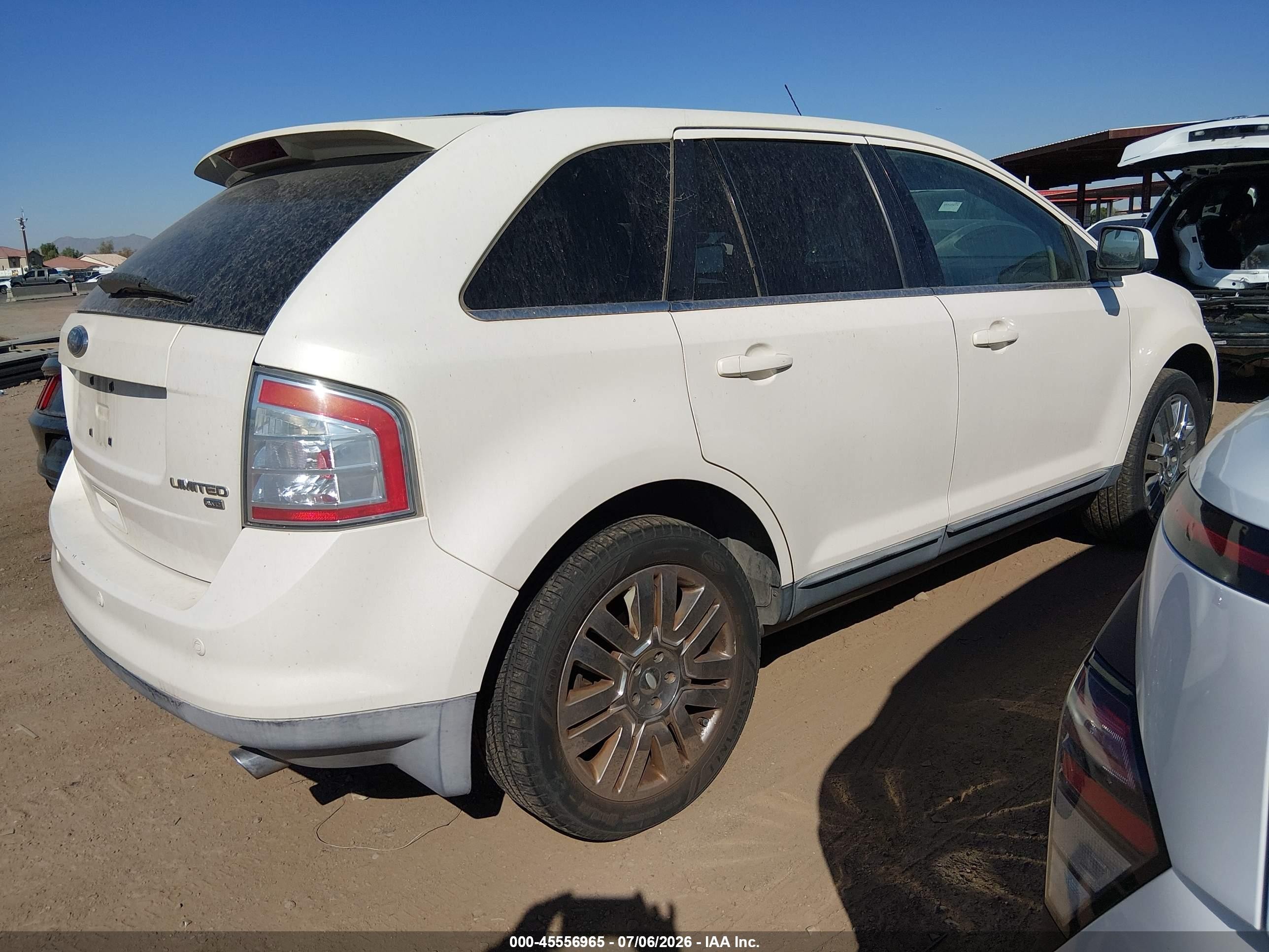 2008 Ford Edge Limited White vin: 2FMDK49C88BA65829