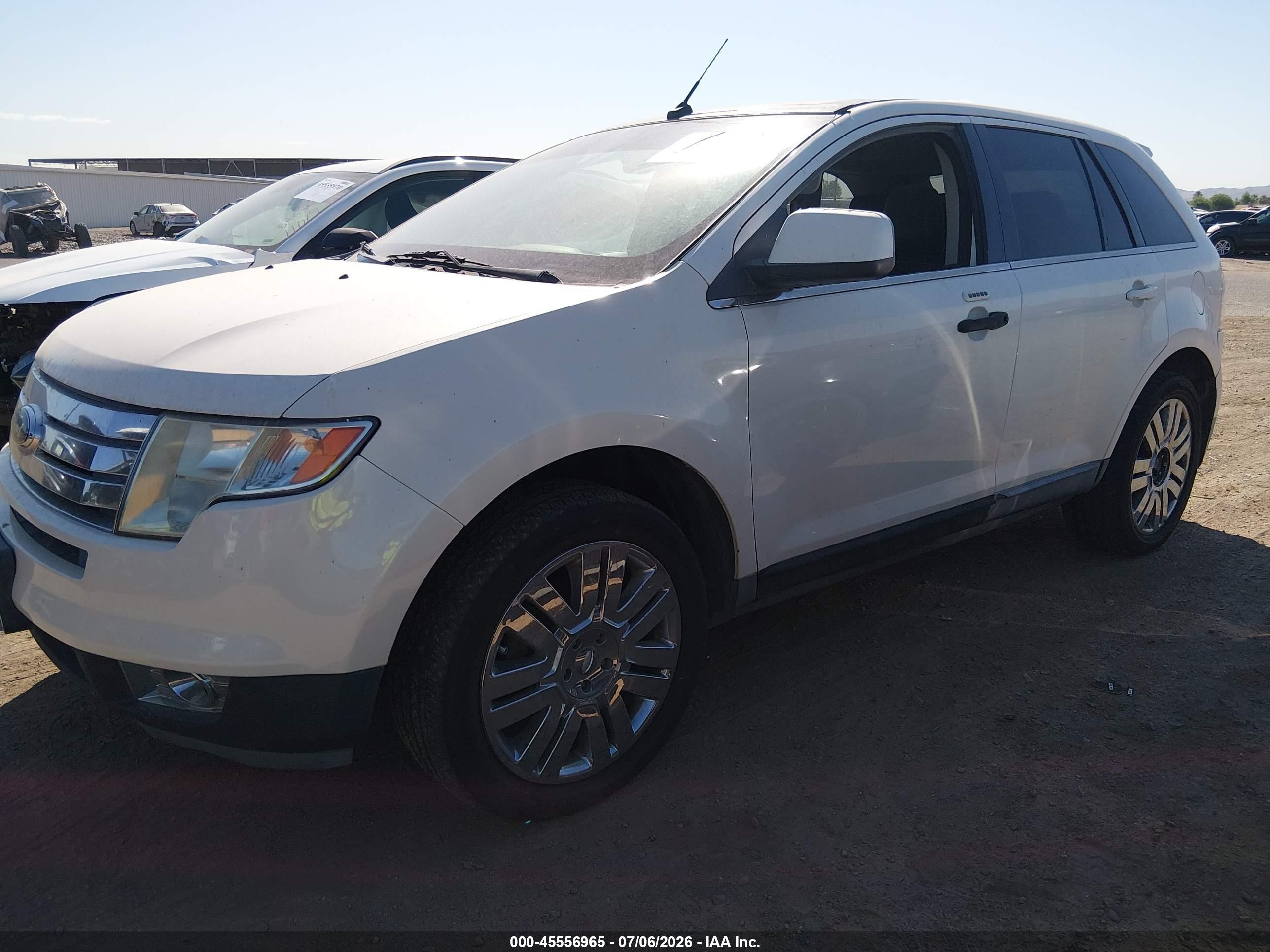 2008 Ford Edge Limited White vin: 2FMDK49C88BA65829