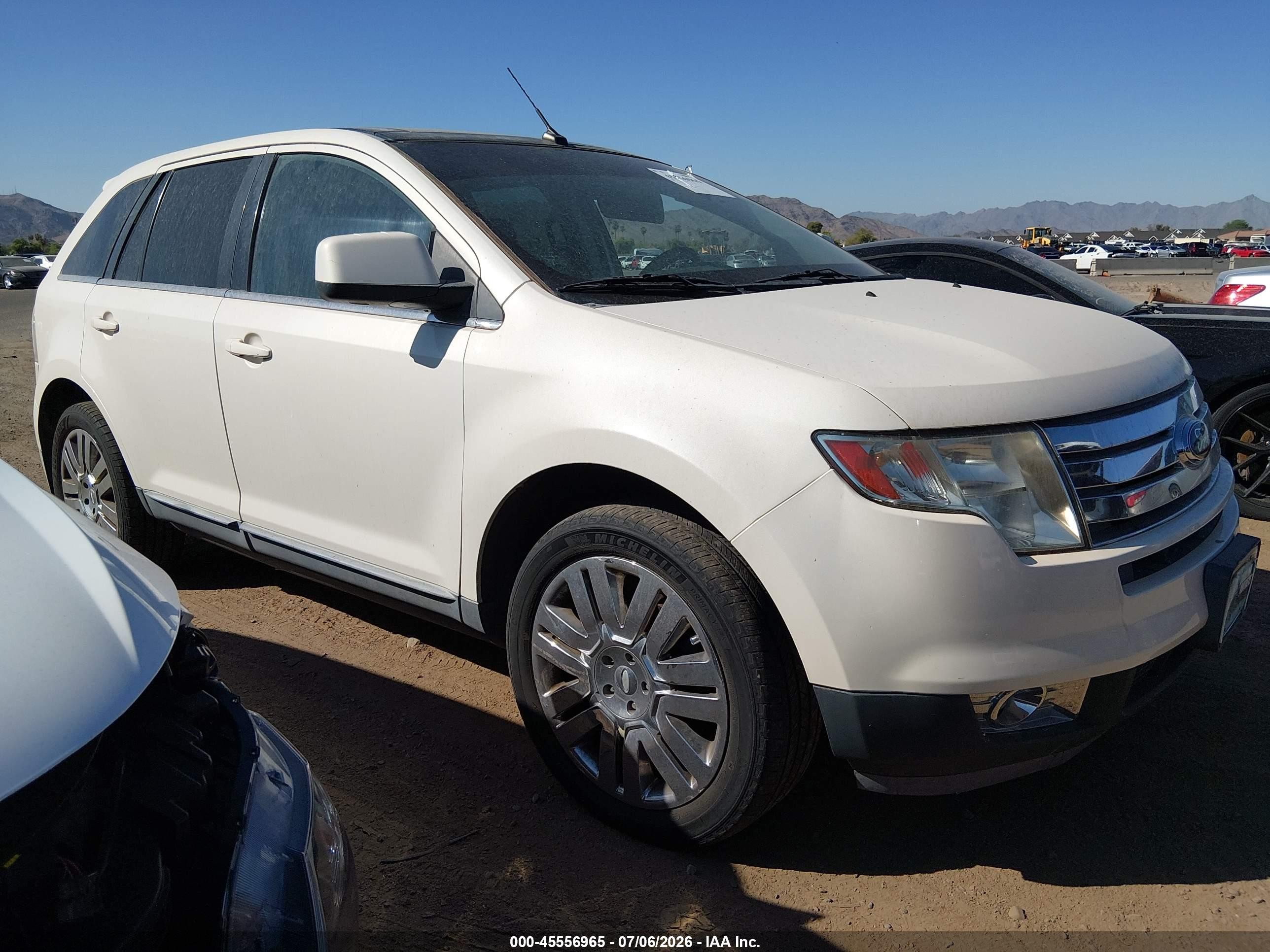 2008 Ford Edge Limited White vin: 2FMDK49C88BA65829
