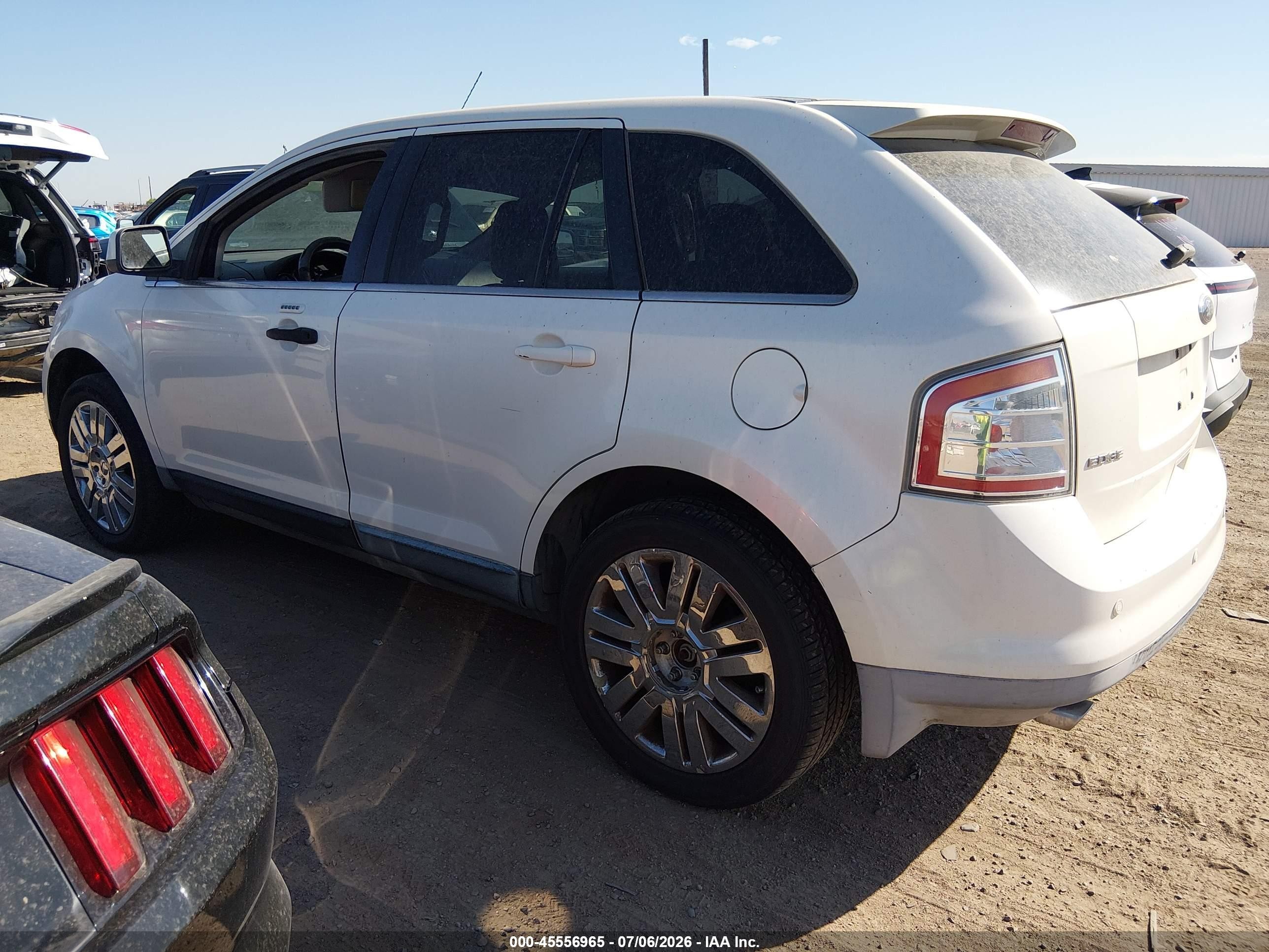 2008 Ford Edge Limited White vin: 2FMDK49C88BA65829