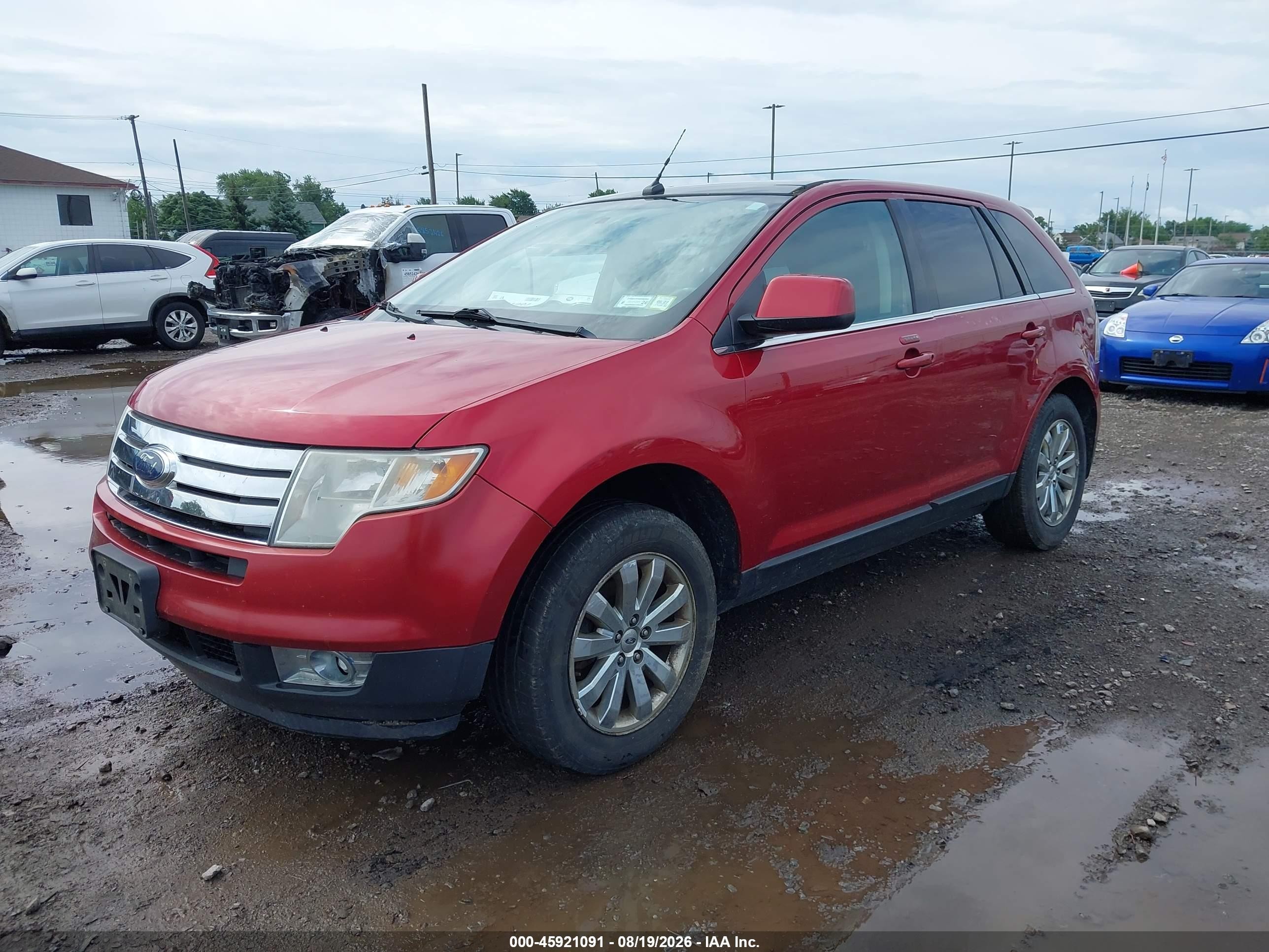 2009 Ford Edge Limited Red vin: 2FMDK49C89BA99643