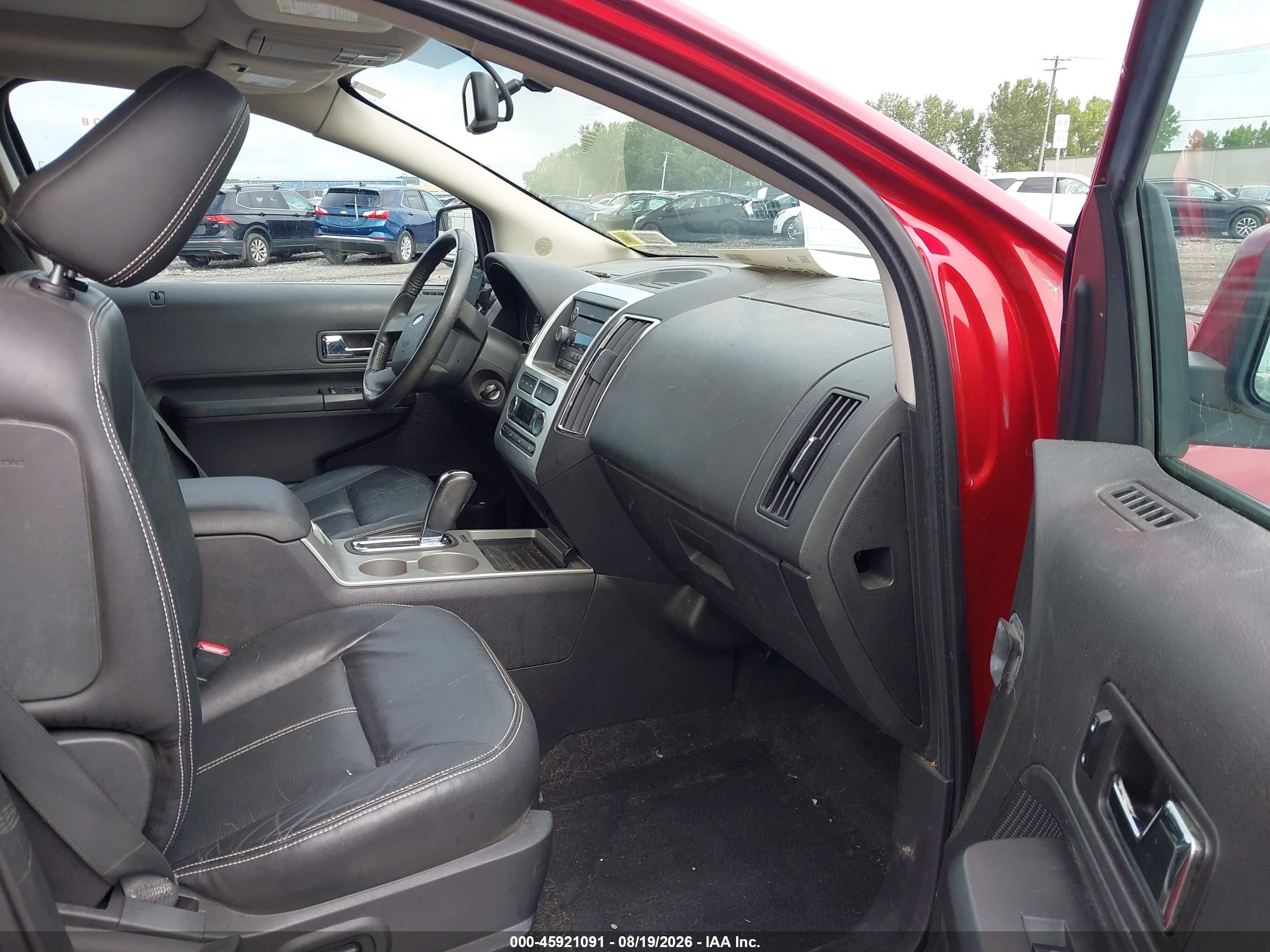 2009 Ford Edge Limited Red vin: 2FMDK49C89BA99643