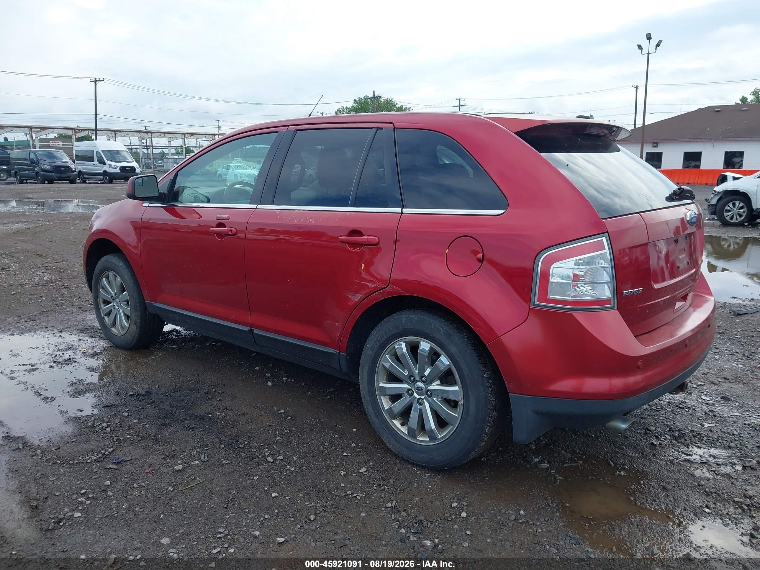 2009 Ford Edge Limited Red vin: 2FMDK49C89BA99643