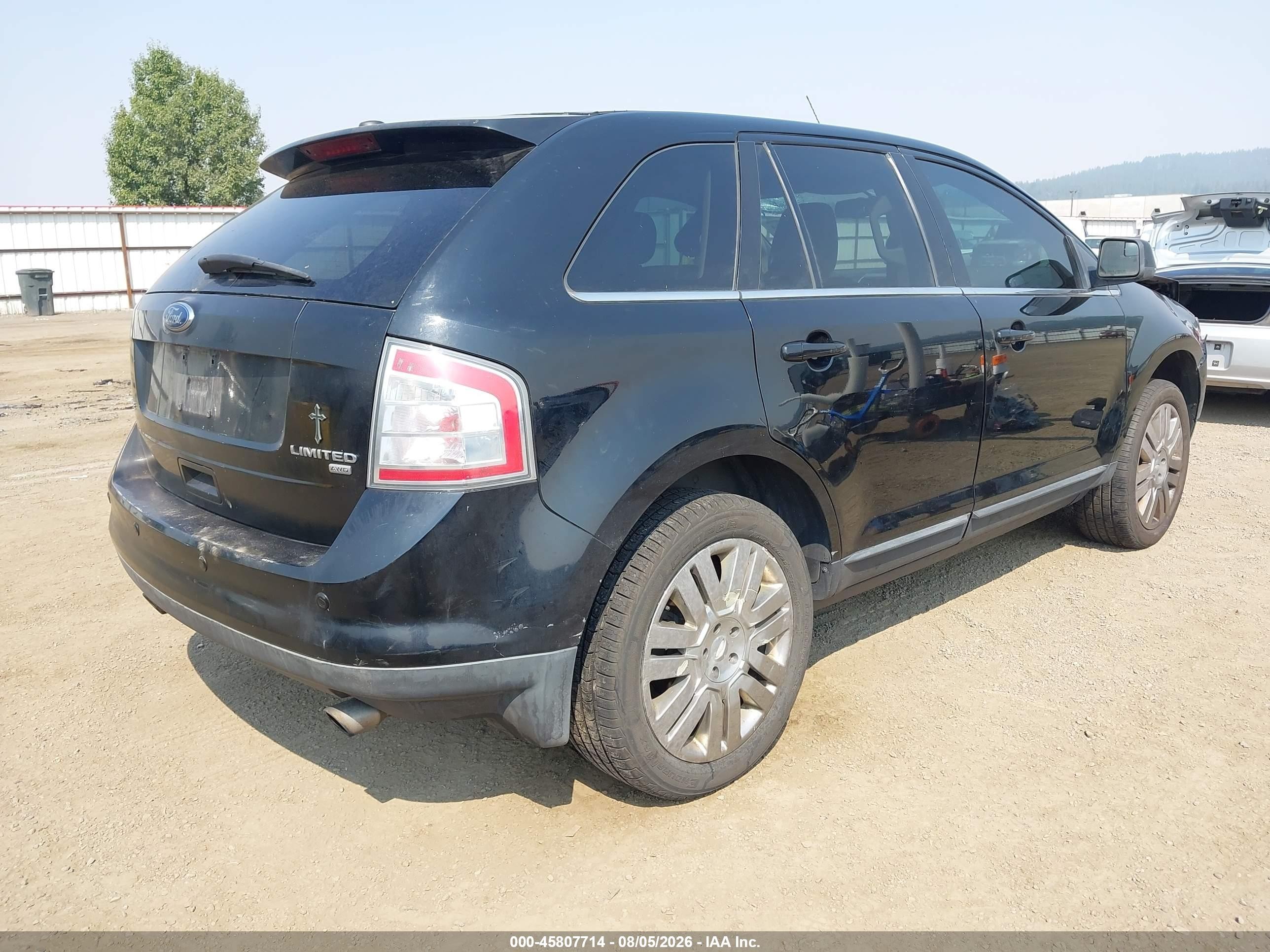 2009 Ford Edge Limited Black vin: 2FMDK49C89BB06526