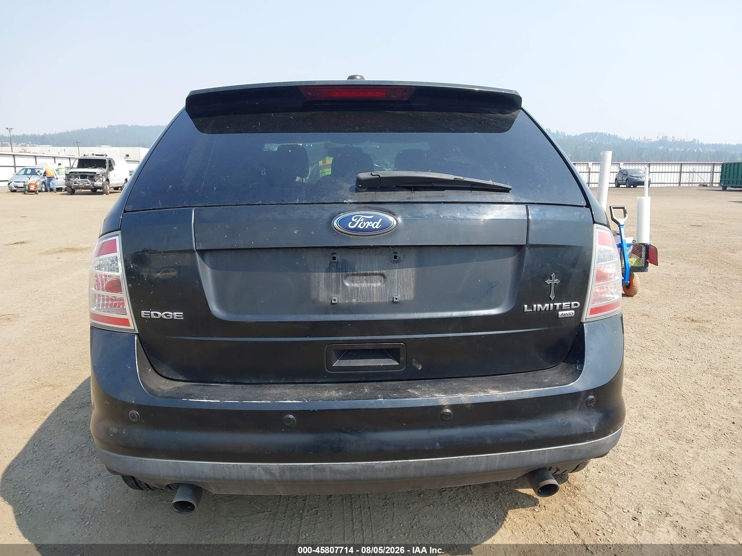 2009 Ford Edge Limited Black vin: 2FMDK49C89BB06526