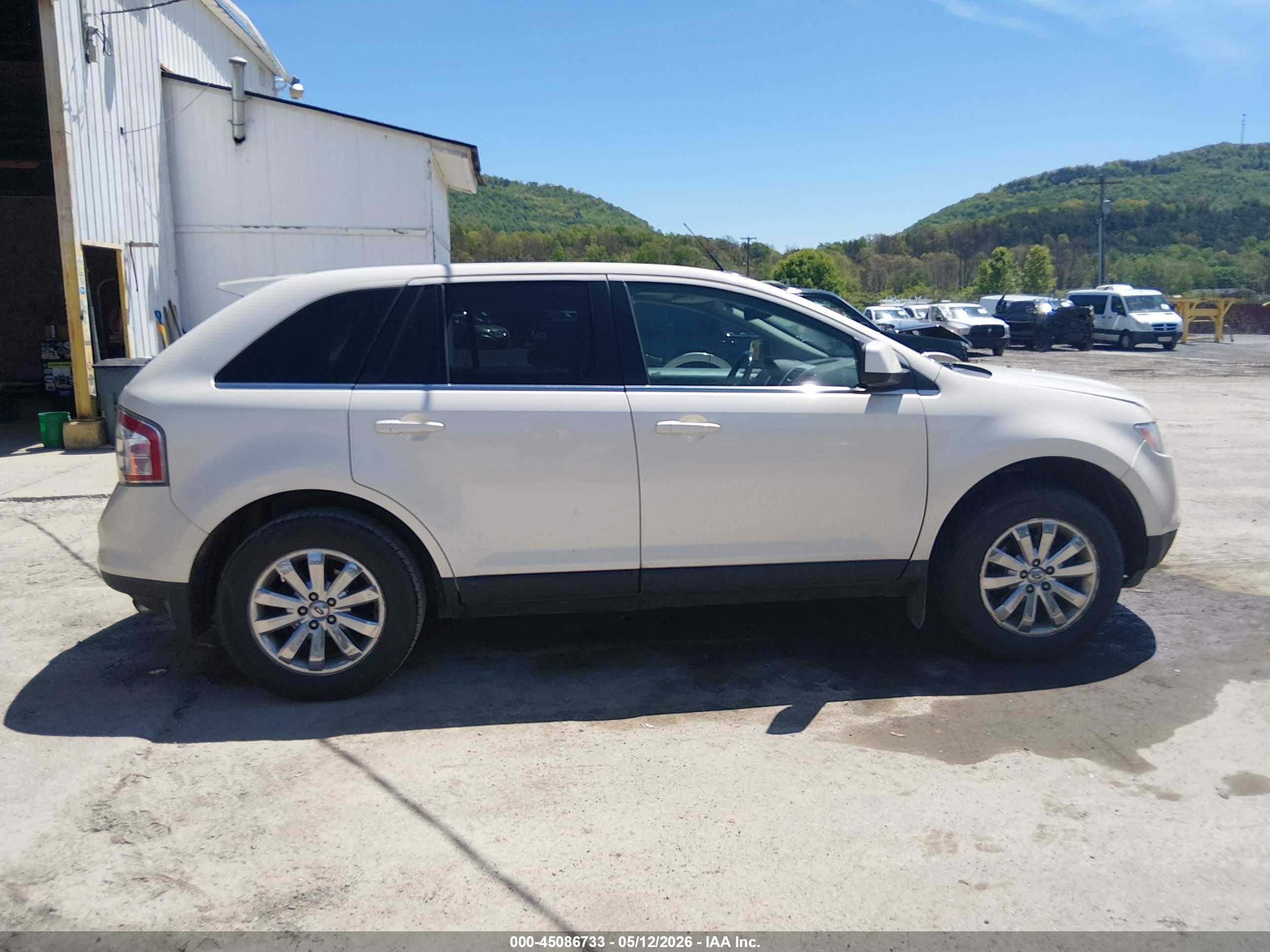 2008 Ford Edge Limited White vin: 2FMDK49C98BA59845
