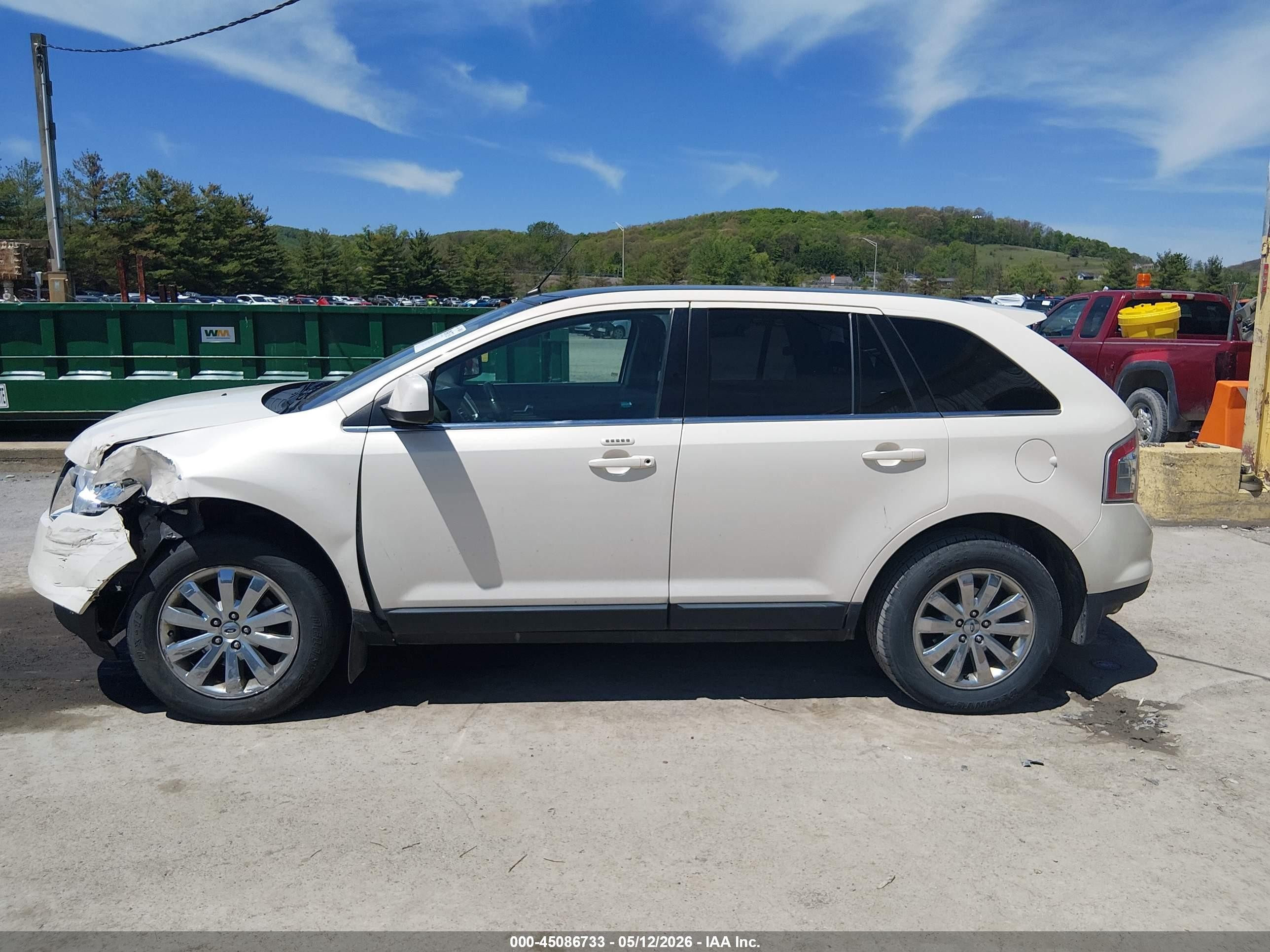 2008 Ford Edge Limited White vin: 2FMDK49C98BA59845