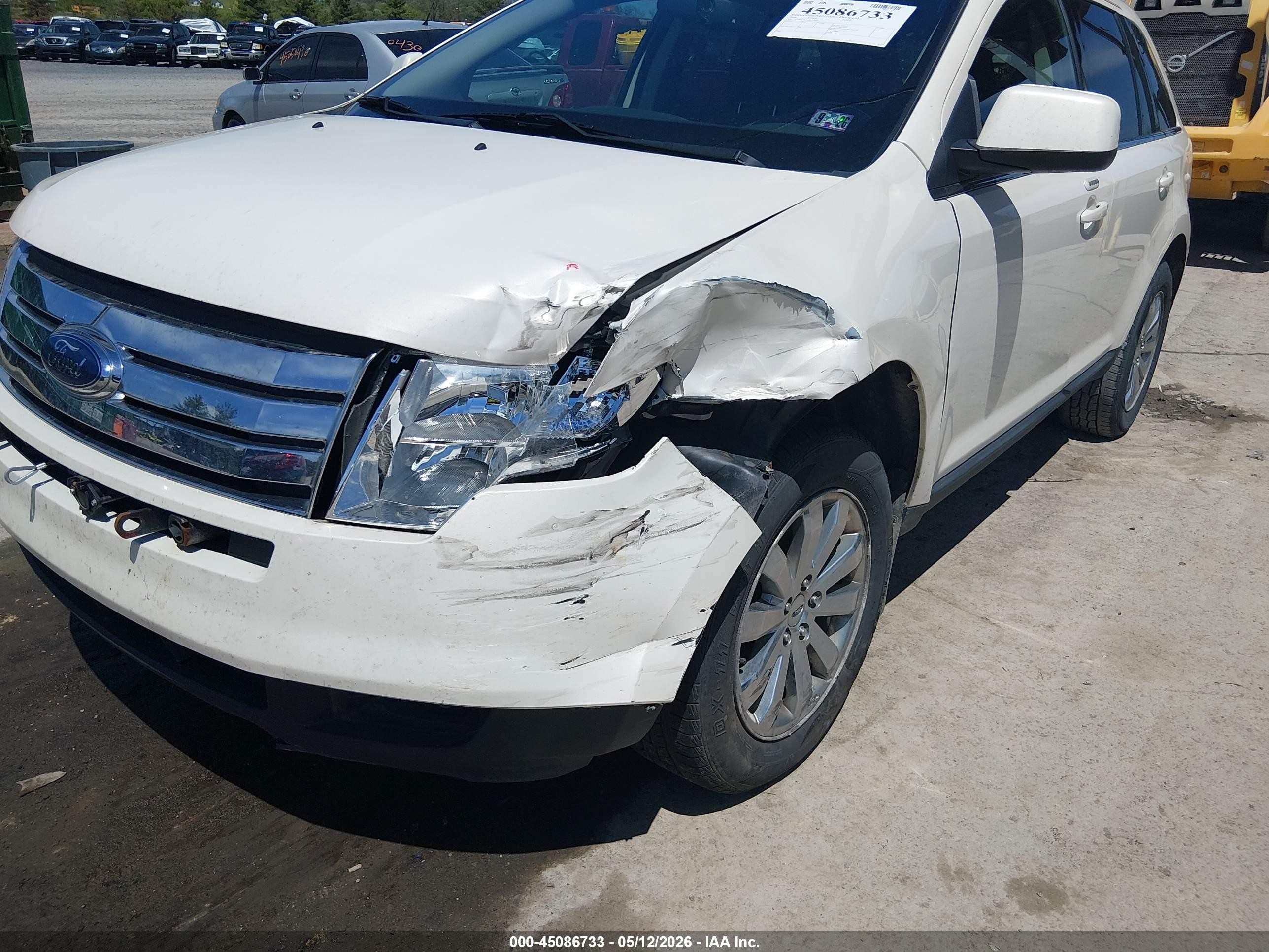 2008 Ford Edge Limited White vin: 2FMDK49C98BA59845