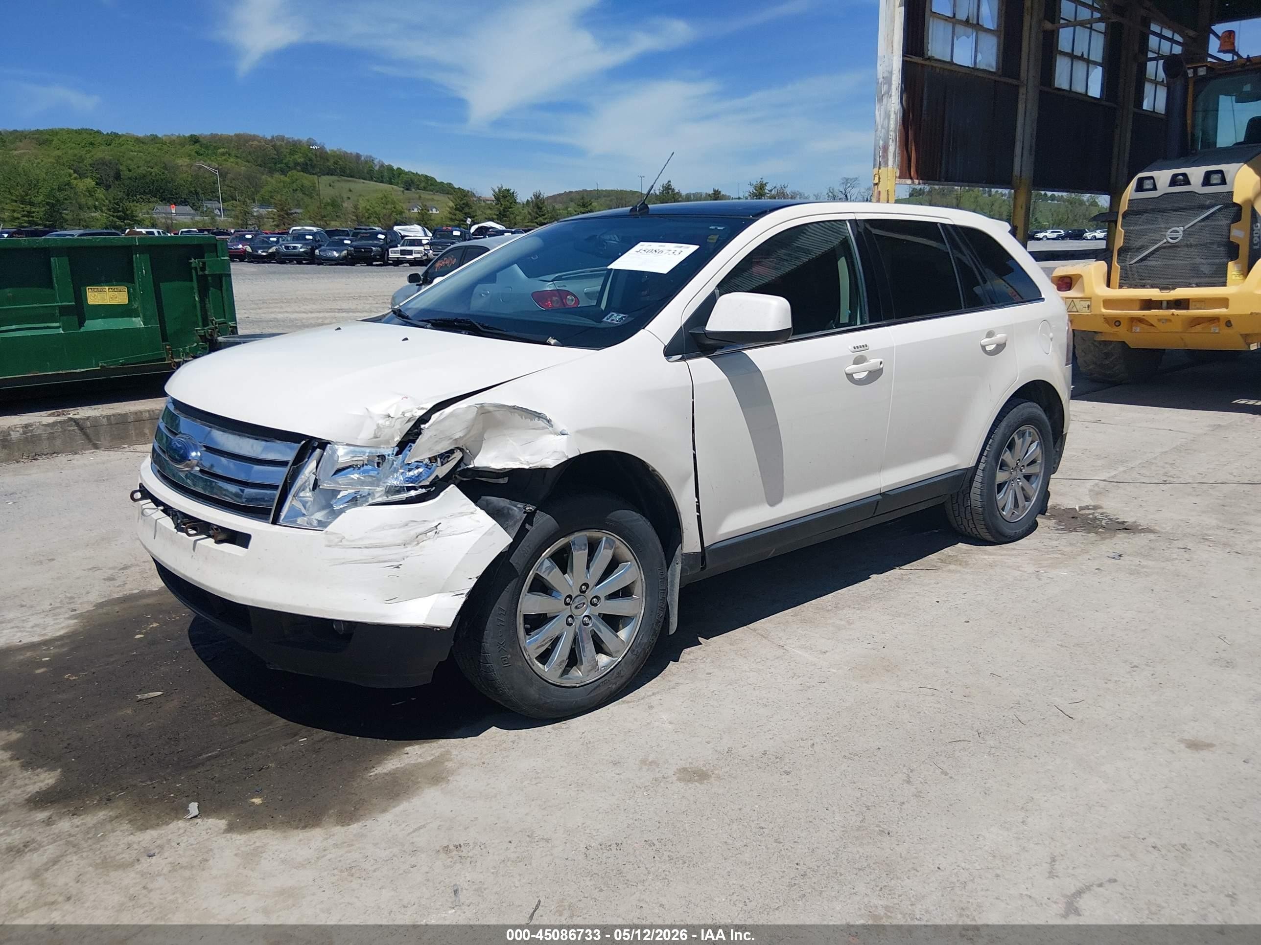 2008 Ford Edge Limited White vin: 2FMDK49C98BA59845