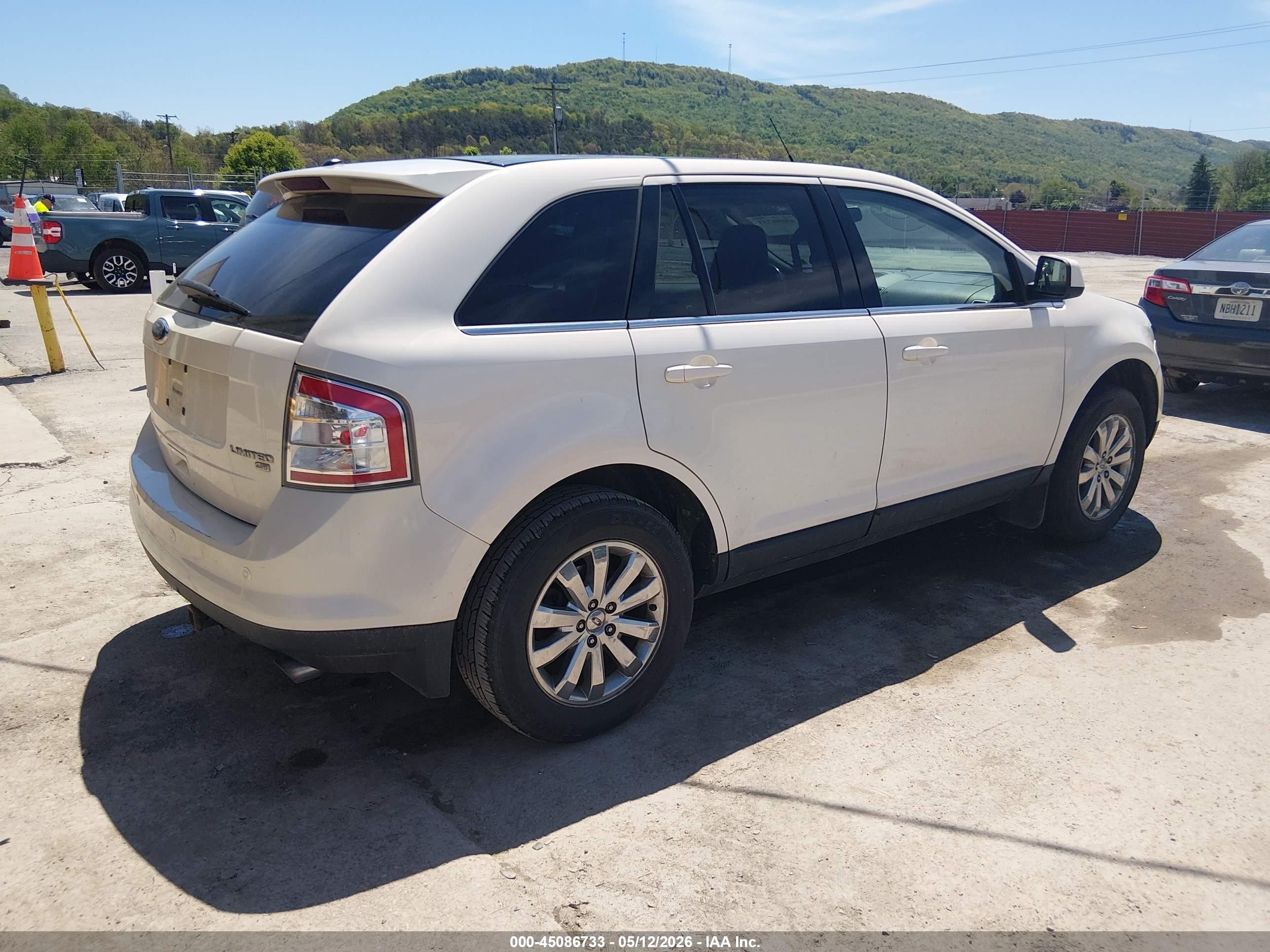 2008 Ford Edge Limited White vin: 2FMDK49C98BA59845
