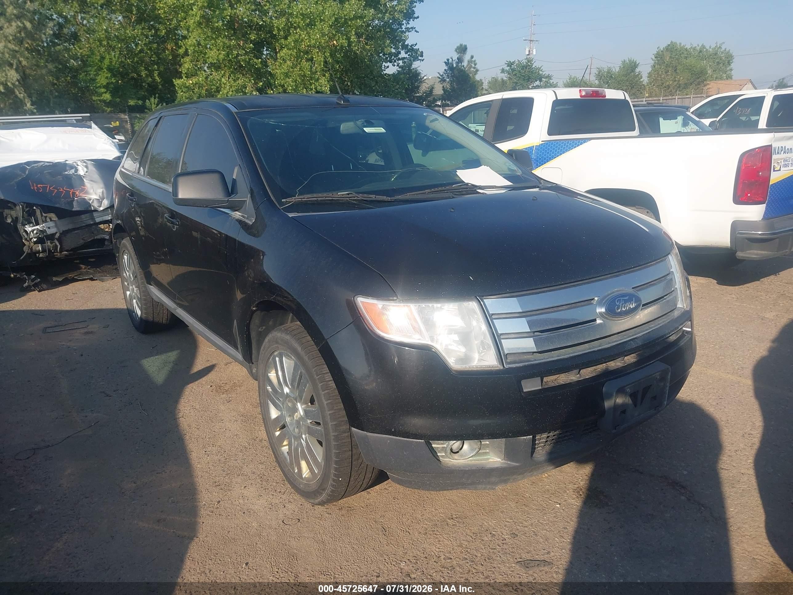 2008 Ford Edge Limited Black vin: 2FMDK49C98BA63801