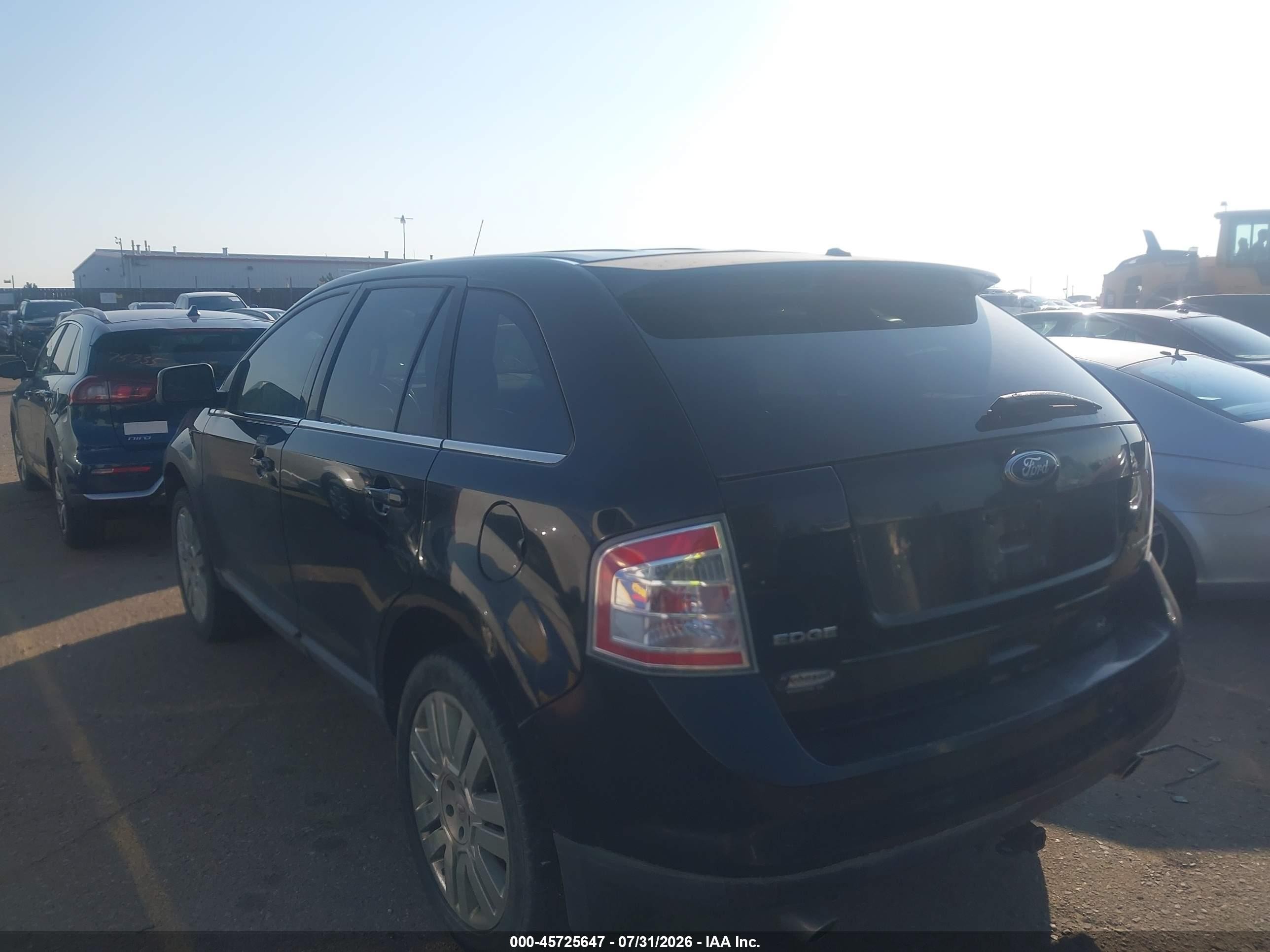 2008 Ford Edge Limited Черный vin: 2FMDK49C98BA63801