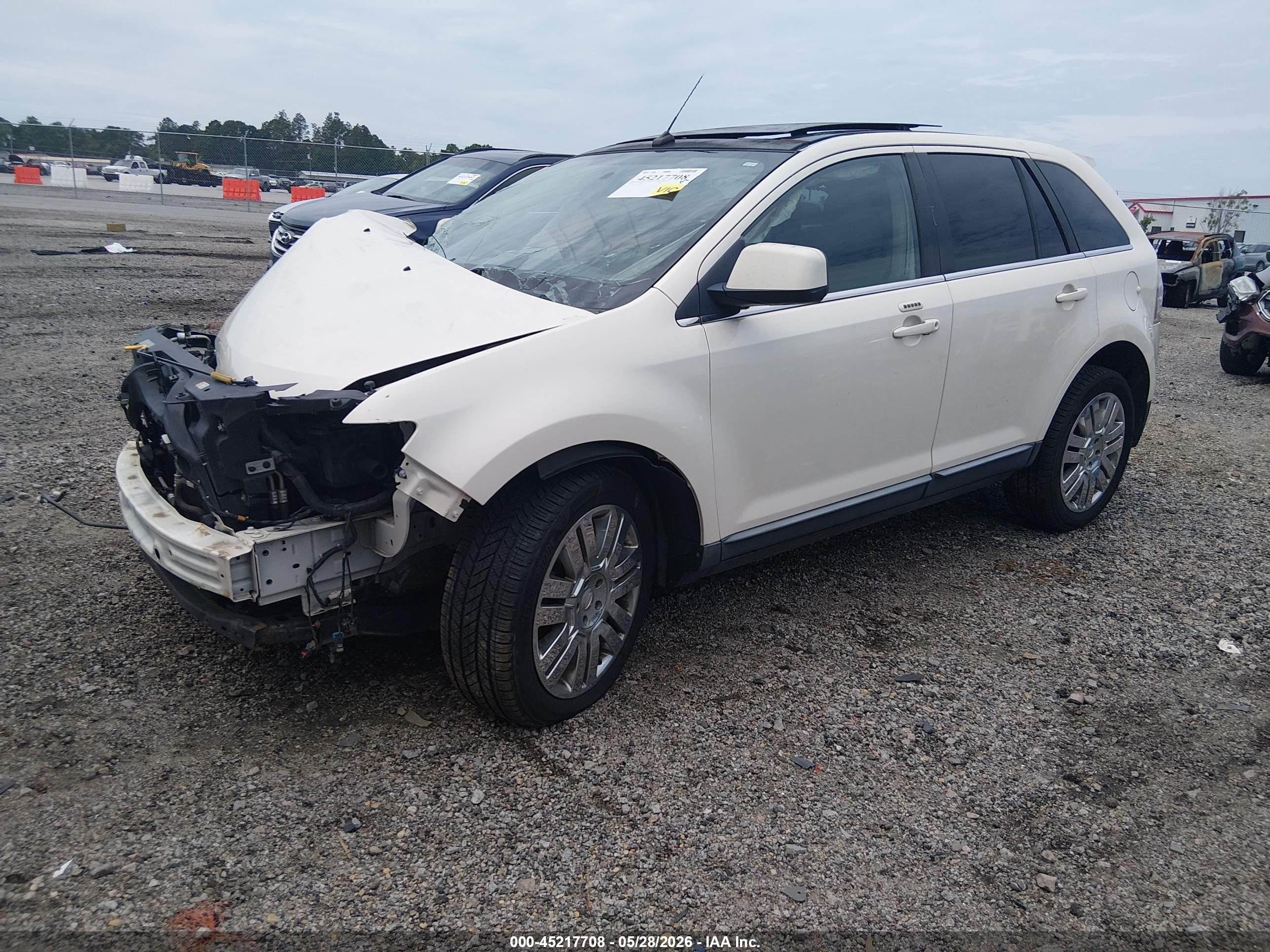 2008 Ford Edge Limited White vin: 2FMDK49C98BB04685