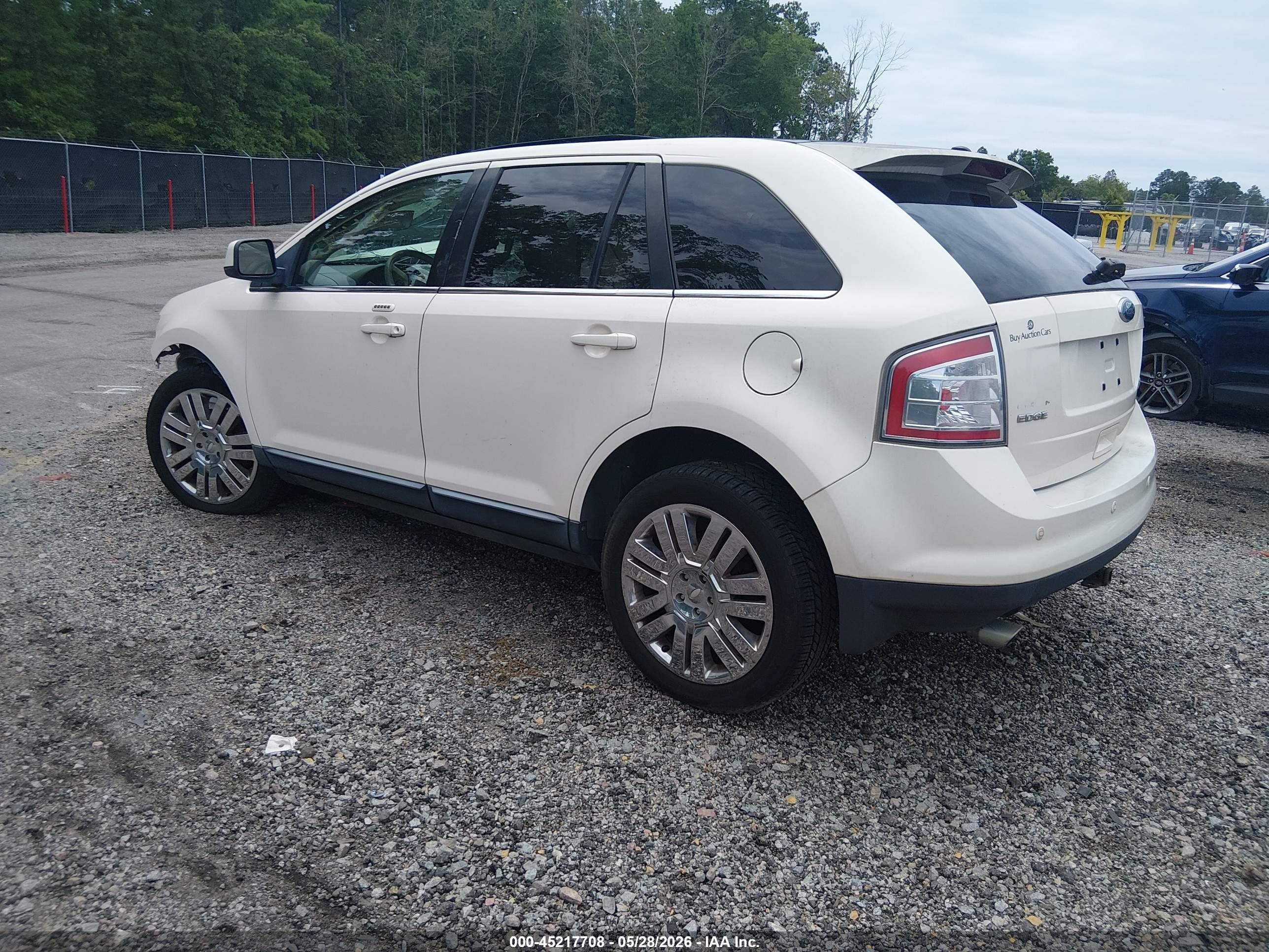 2008 Ford Edge Limited White vin: 2FMDK49C98BB04685