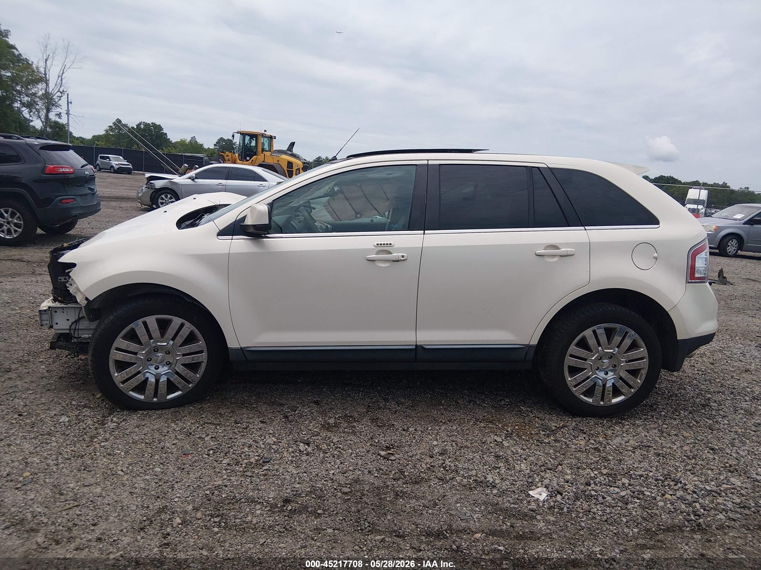2008 Ford Edge Limited White vin: 2FMDK49C98BB04685