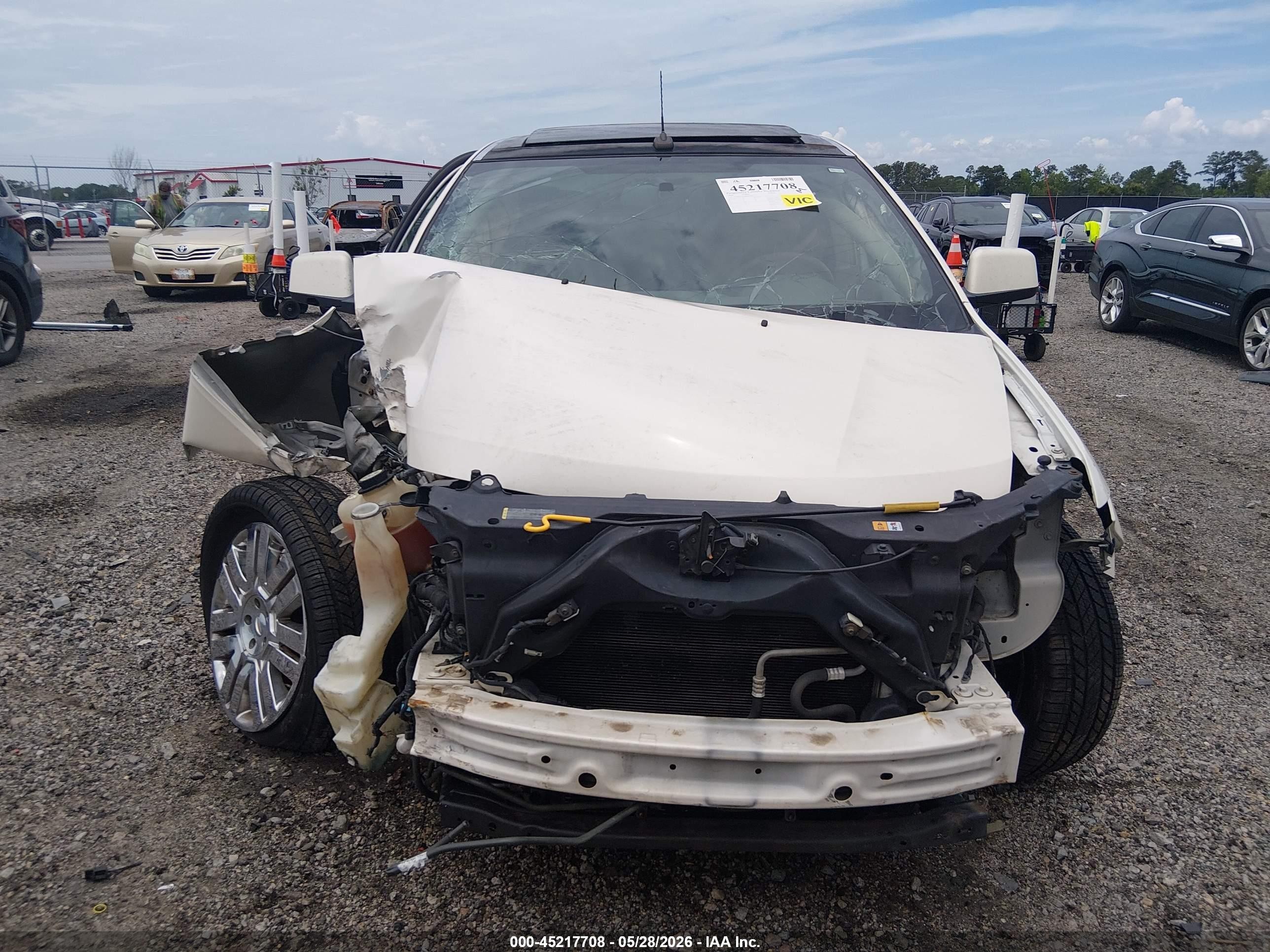 2008 Ford Edge Limited White vin: 2FMDK49C98BB04685