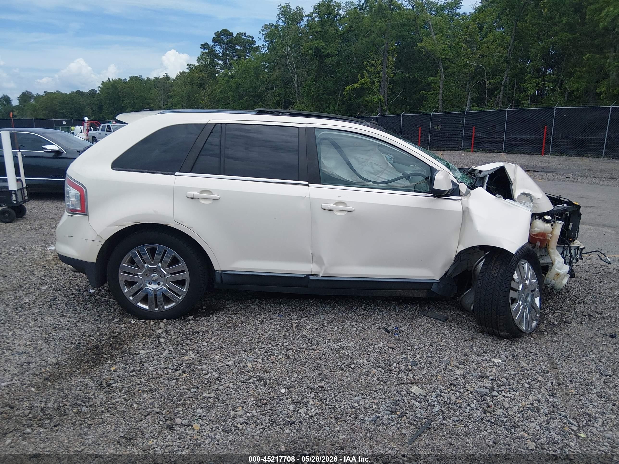 2008 Ford Edge Limited White vin: 2FMDK49C98BB04685