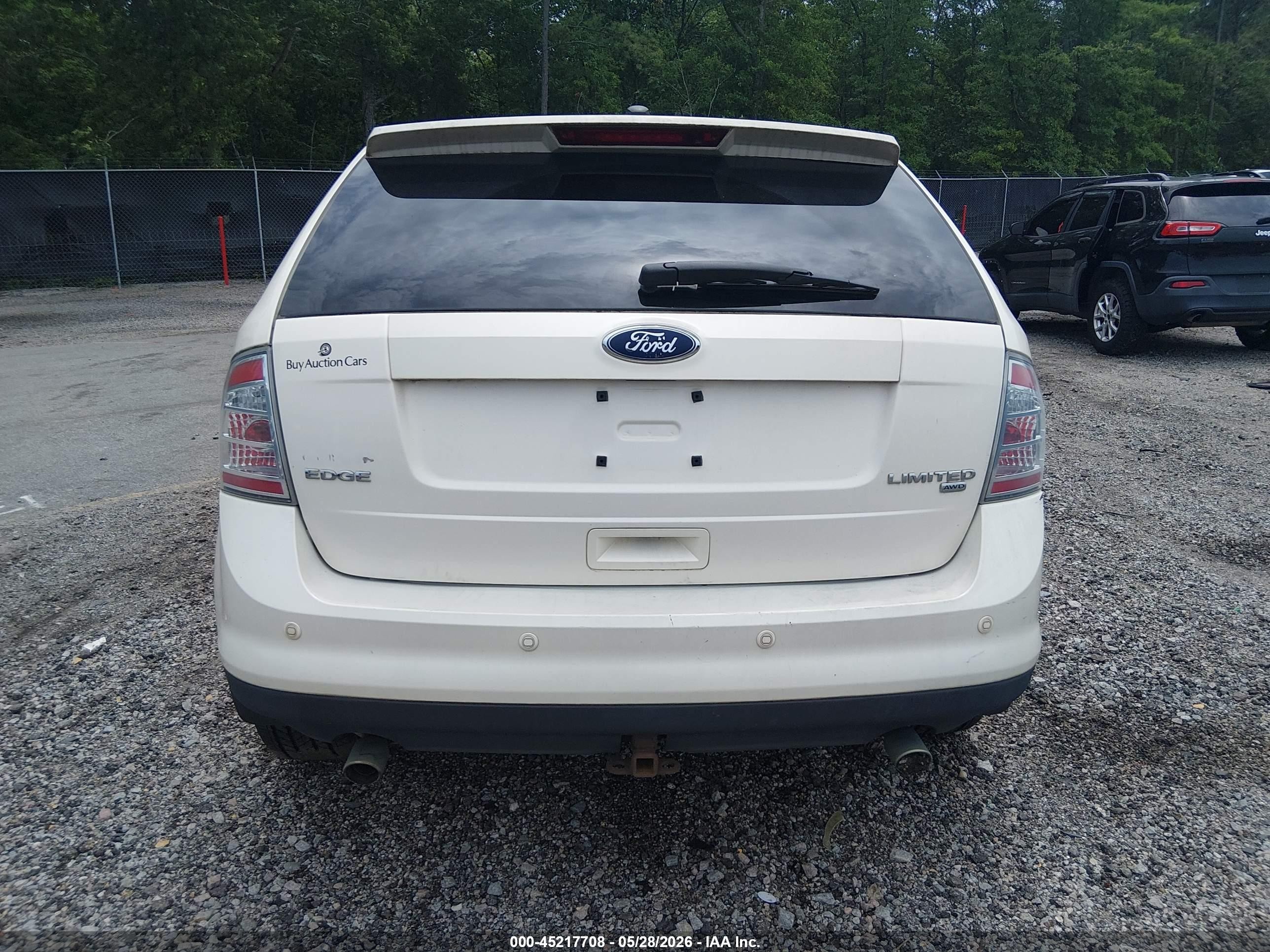 2008 Ford Edge Limited White vin: 2FMDK49C98BB04685