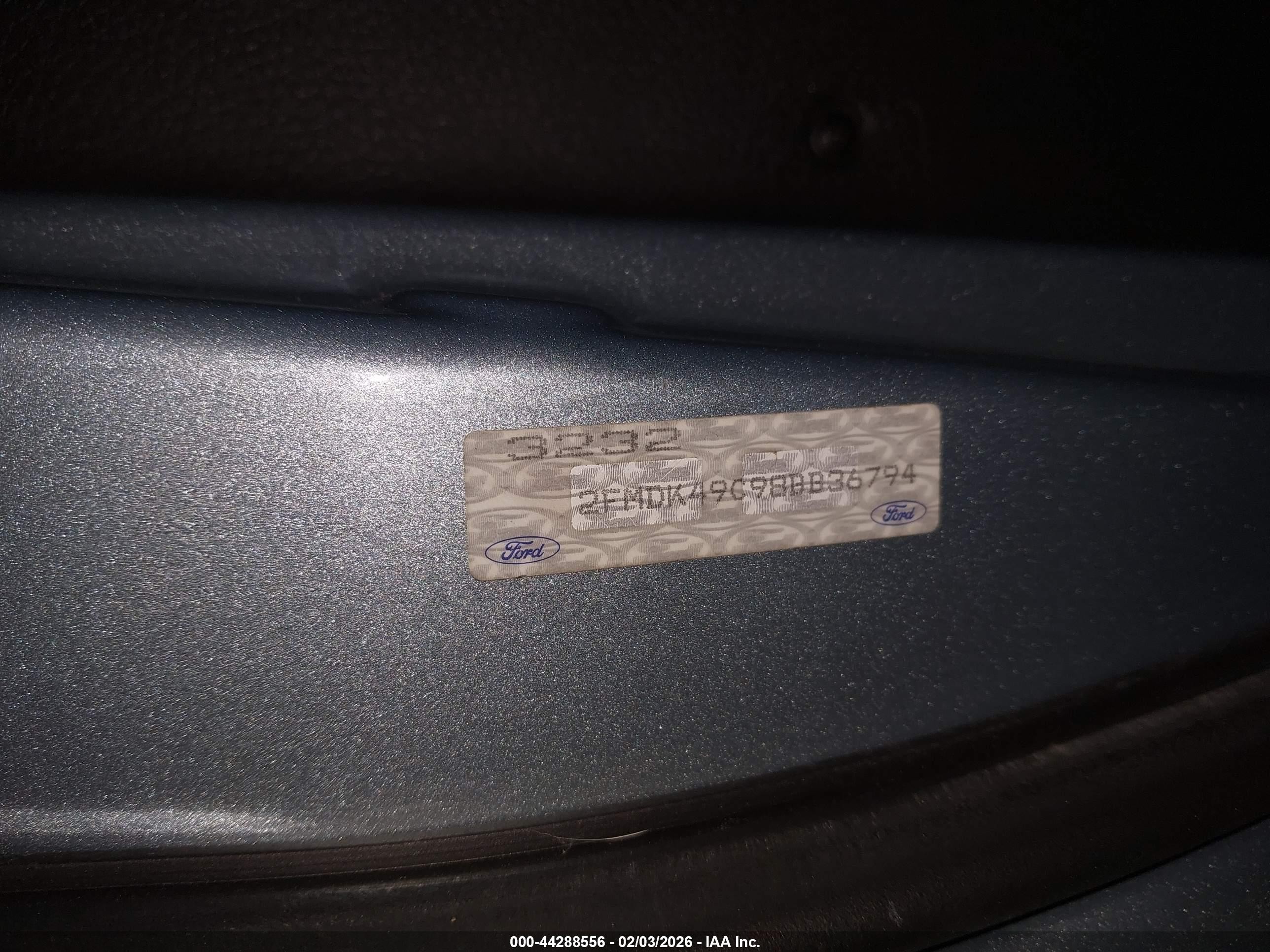 2008 Ford Edge Limited Light Blue vin: 2FMDK49C98BB36794