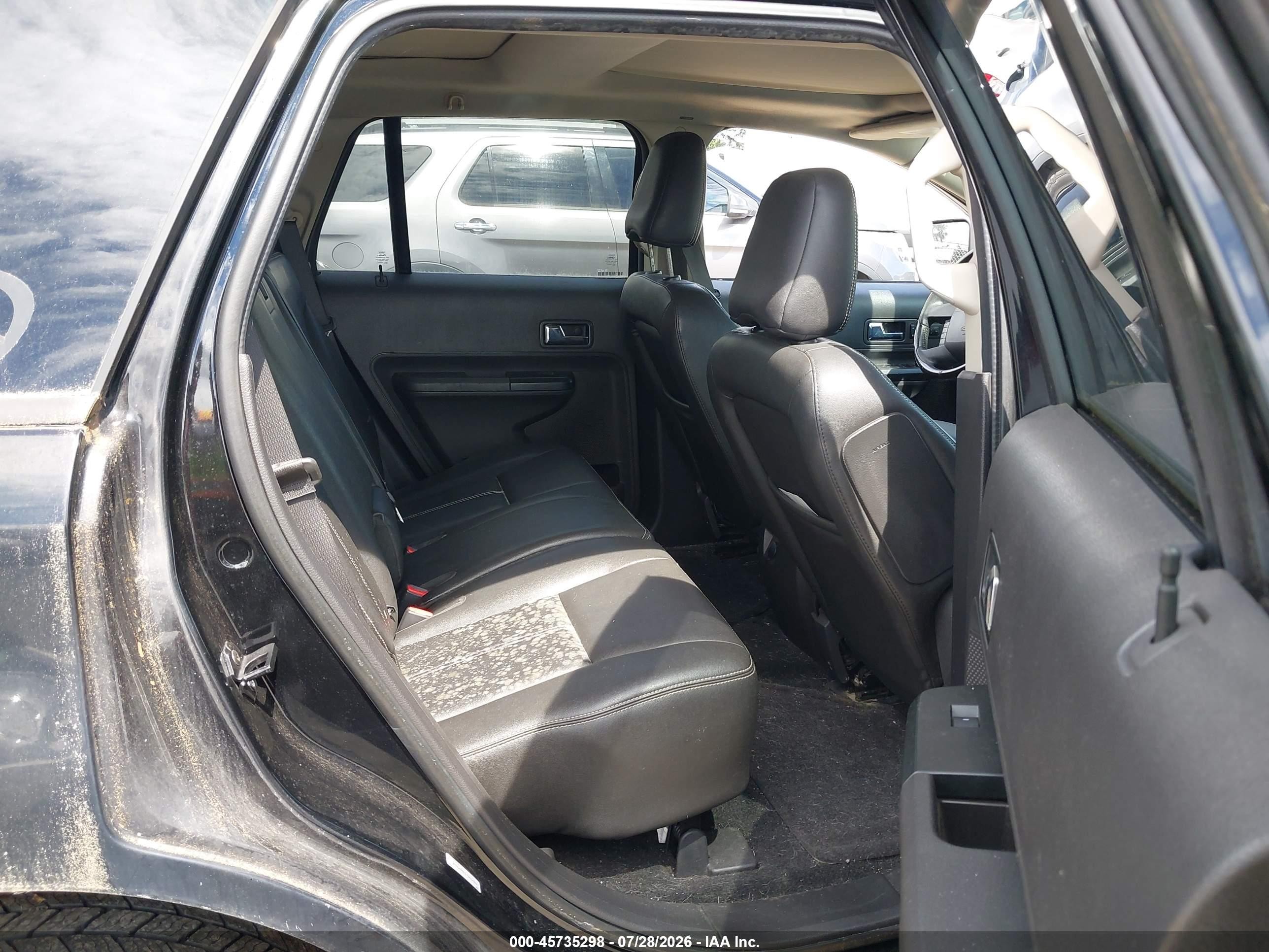 2007 Ford Edge Sel Plus Black vin: 2FMDK49CX7BA64292