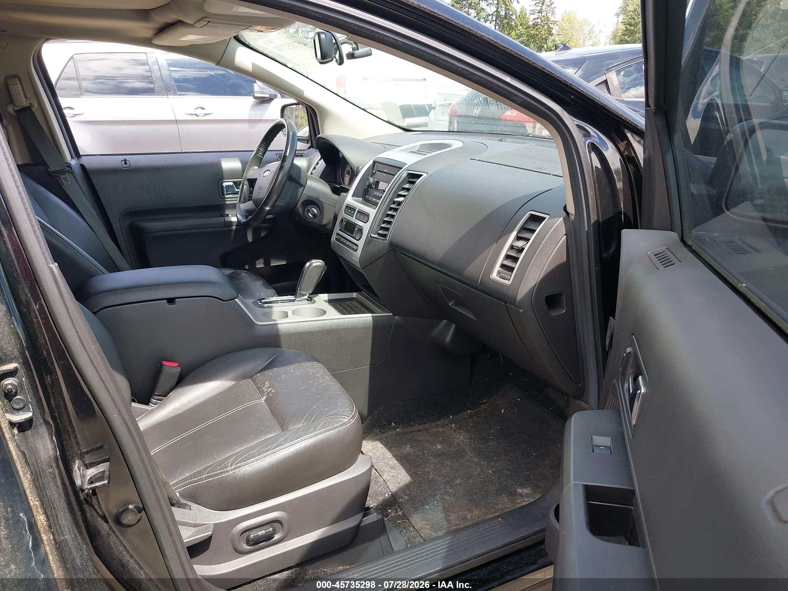 2007 Ford Edge Sel Plus Black vin: 2FMDK49CX7BA64292