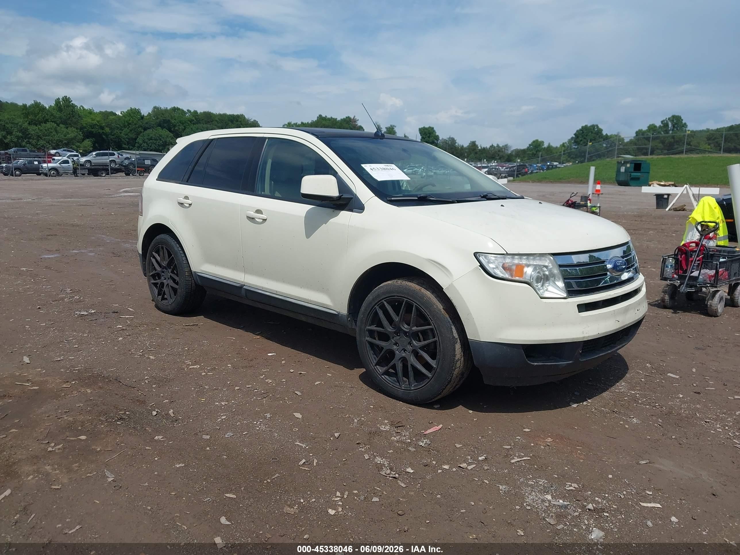 2007 Ford Edge Sel Plus White vin: 2FMDK49CX7BB39069
