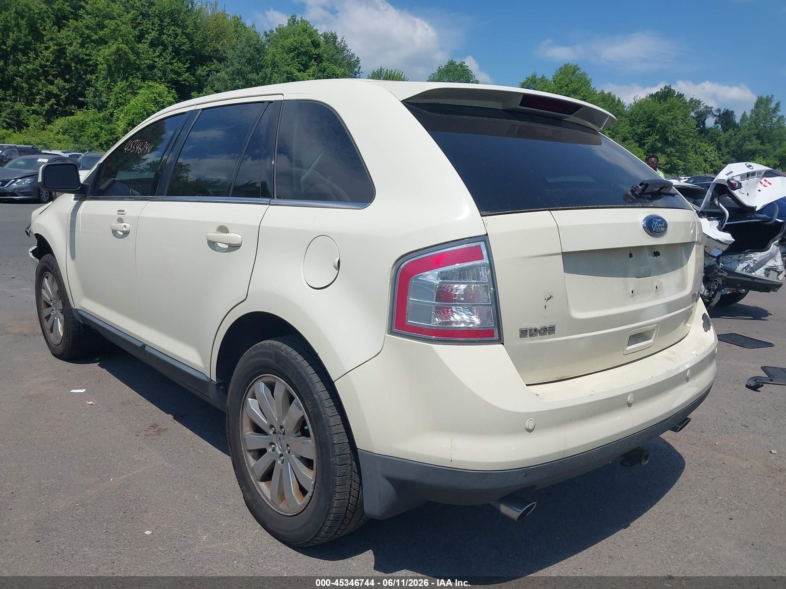 2008 Ford Edge Limited White vin: 2FMDK49CX8BA18530