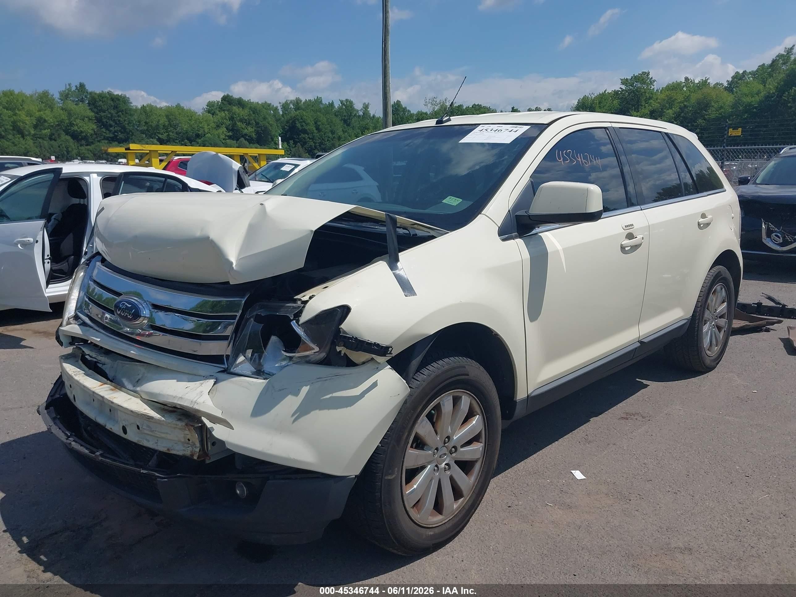 2008 Ford Edge Limited White vin: 2FMDK49CX8BA18530