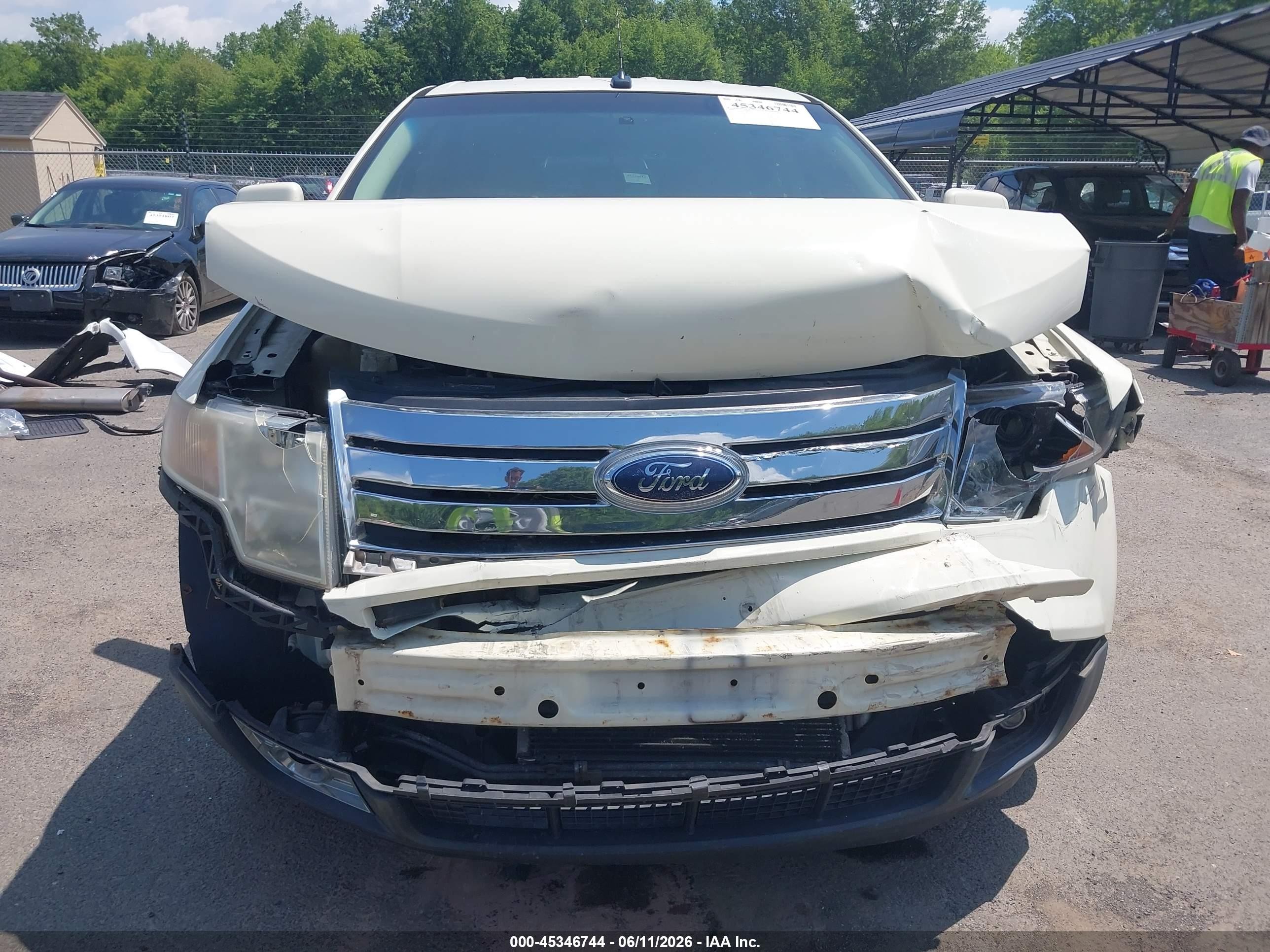 2008 Ford Edge Limited White vin: 2FMDK49CX8BA18530