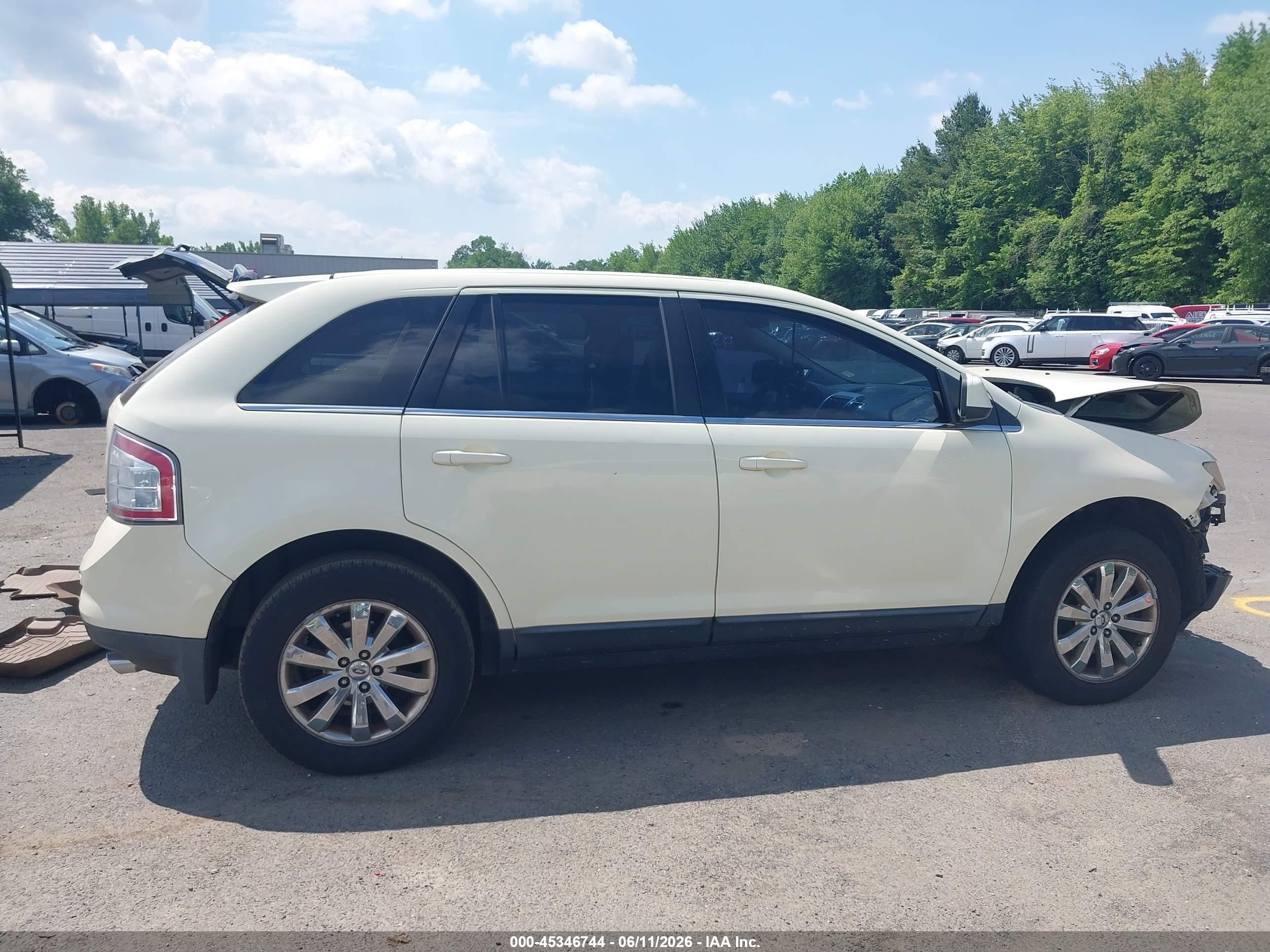 2008 Ford Edge Limited White vin: 2FMDK49CX8BA18530