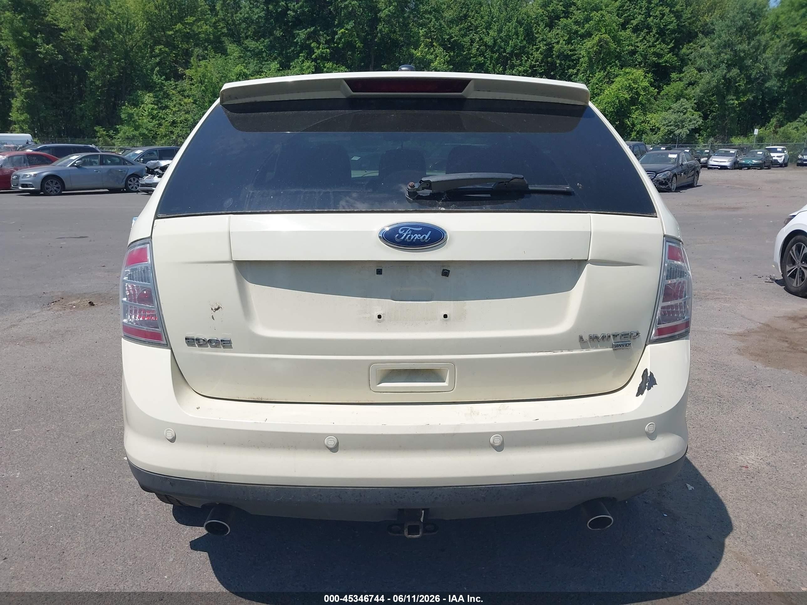2008 Ford Edge Limited White vin: 2FMDK49CX8BA18530