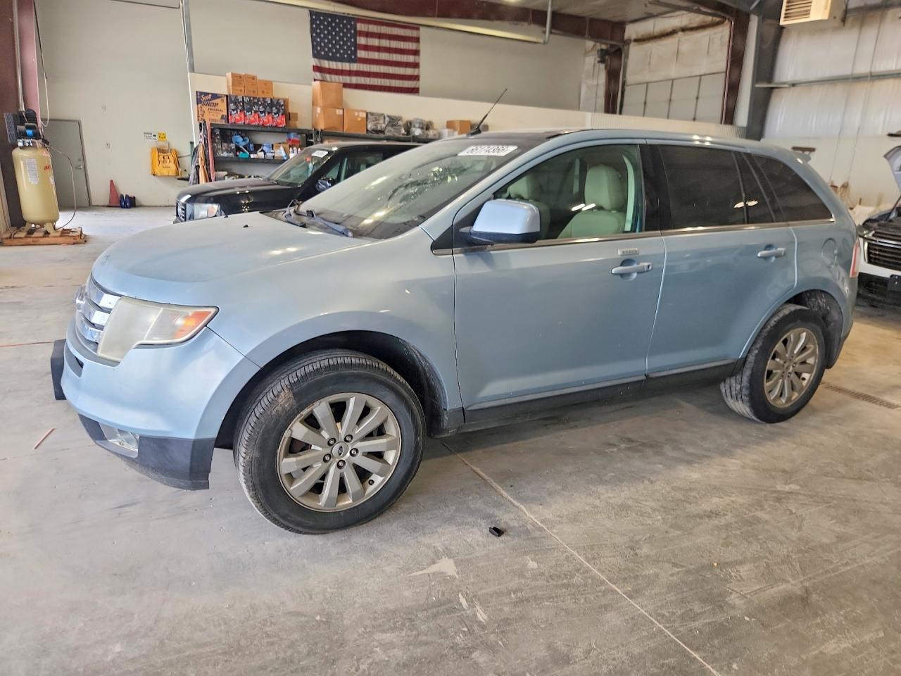 2008 Ford Edge Limited Blue vin: 2FMDK49CX8BA41323