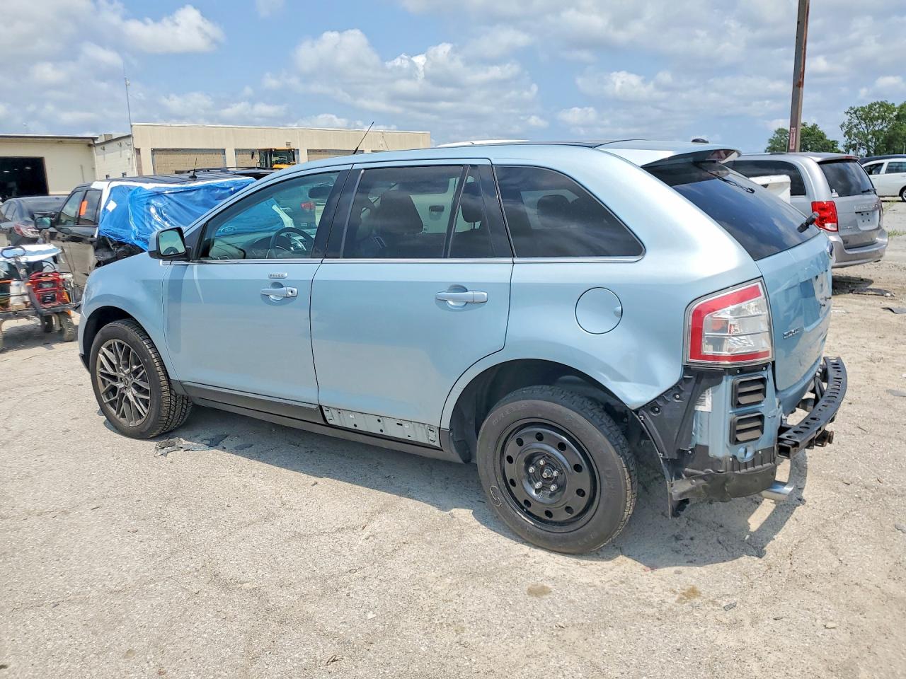 2008 Ford Edge Limited Blue vin: 2FMDK49CX8BA86195