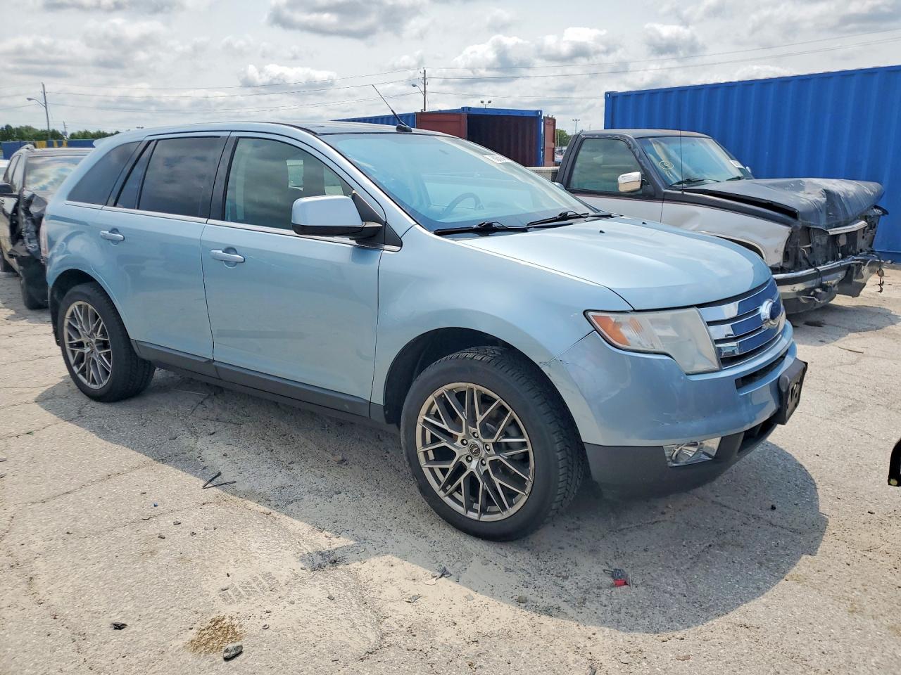 2008 Ford Edge Limited Blue vin: 2FMDK49CX8BA86195